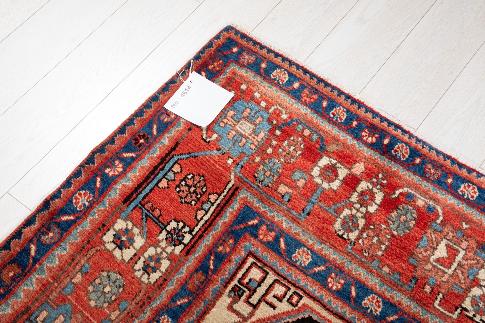Hand-Knotted Vintage Wool Area Rug – 10' 7" x 5' 4" (323 x 162 cm) - Yasi & Fara