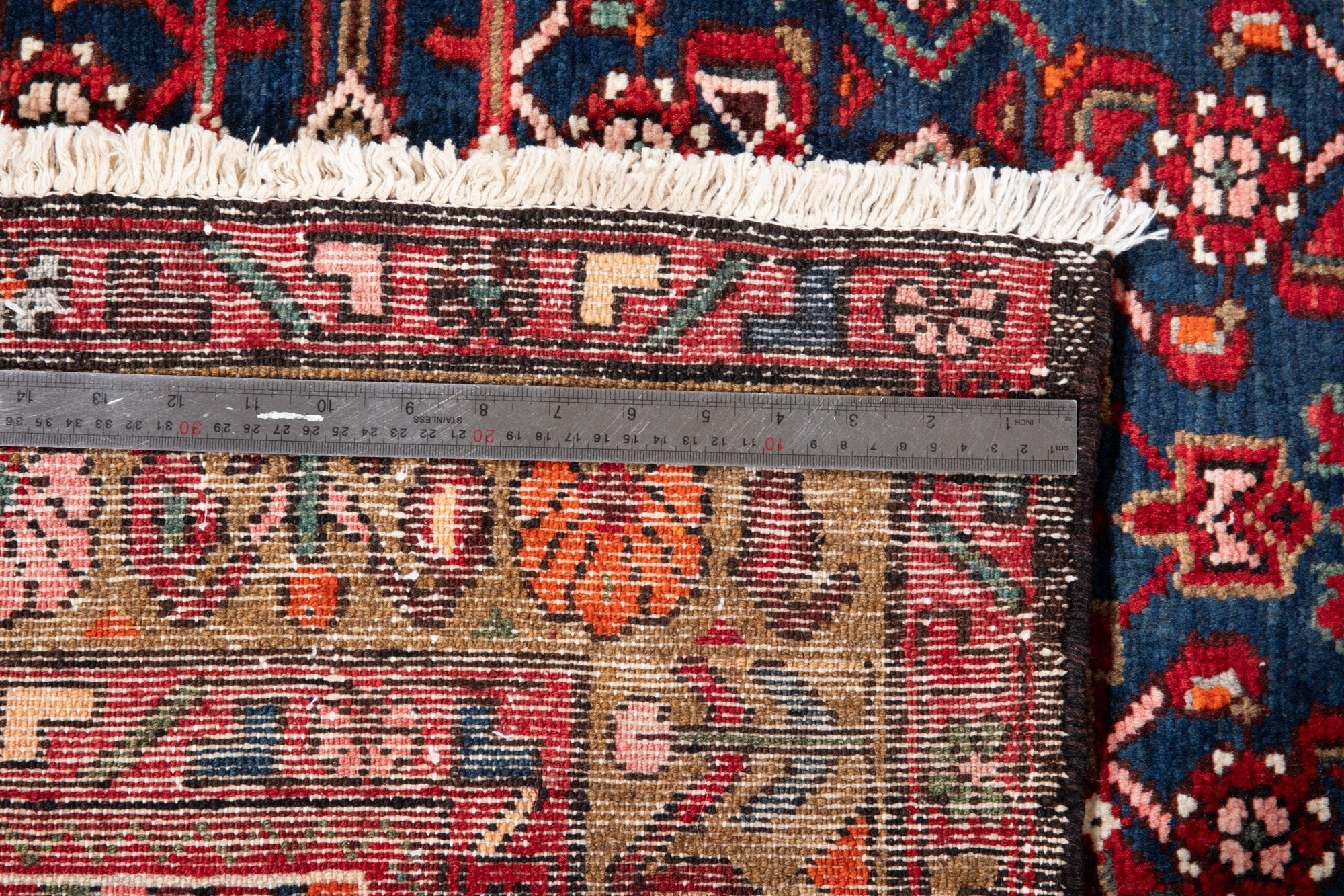Hand-Knotted Vintage Wool Area Rug – 10' 4" x 5' 5" (316 x 165 cm) - Yasi & Fara