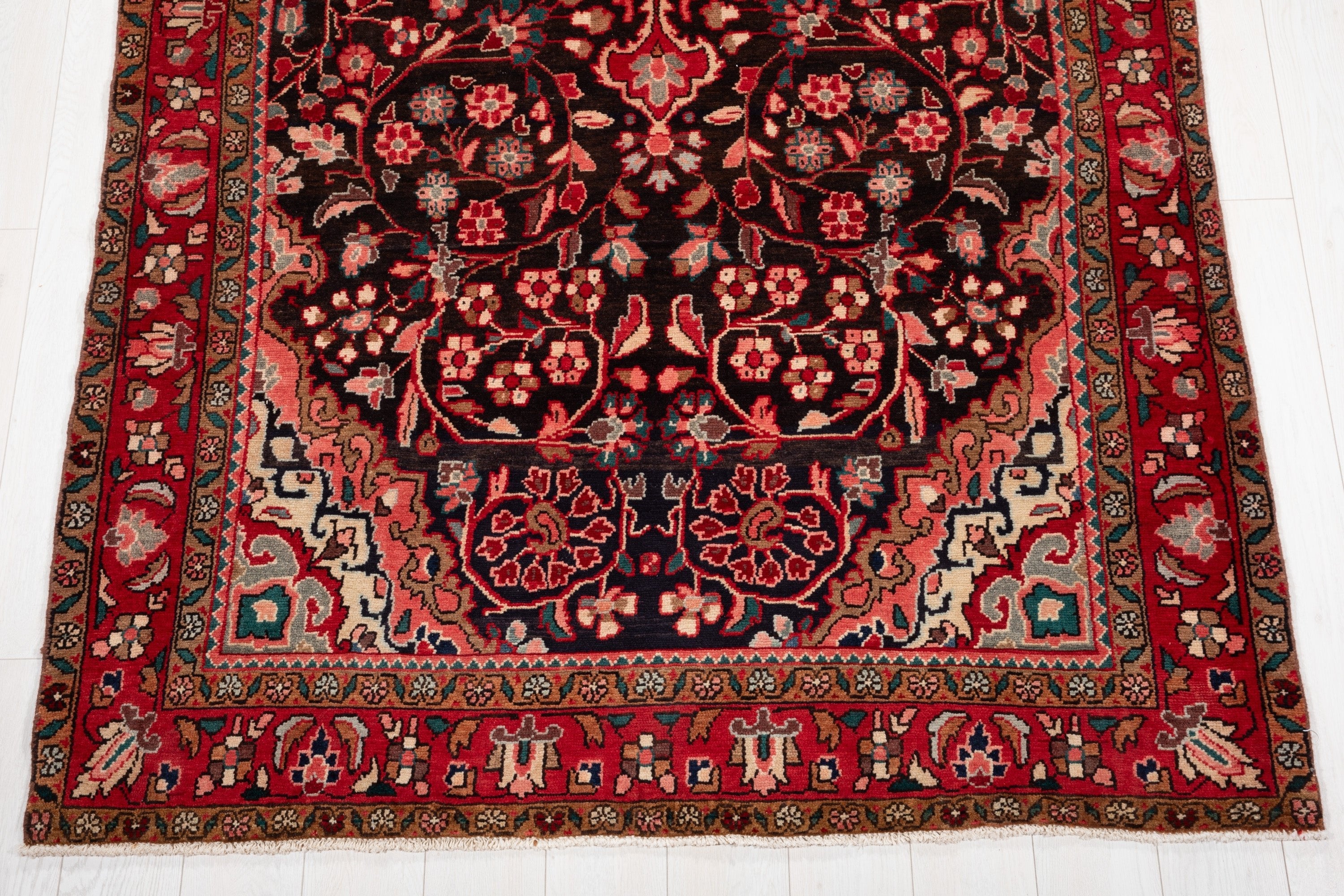 Hand-Knotted Vintage Wool Area Rug – 10' 8" x 5' 2" (324 x 158 cm) - Yasi & Fara