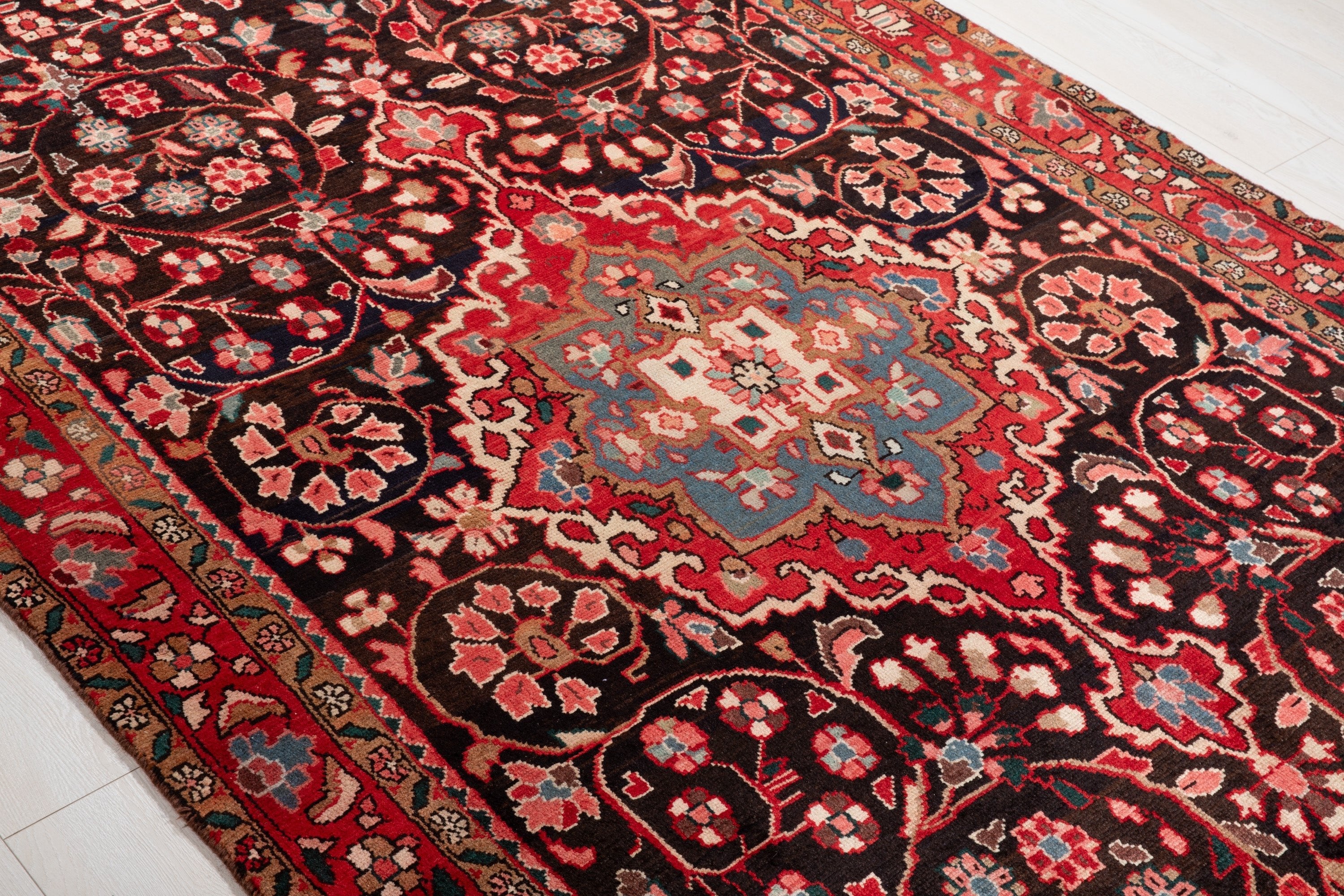 Hand-Knotted Vintage Wool Area Rug – 10' 8" x 5' 2" (324 x 158 cm) - Yasi & Fara