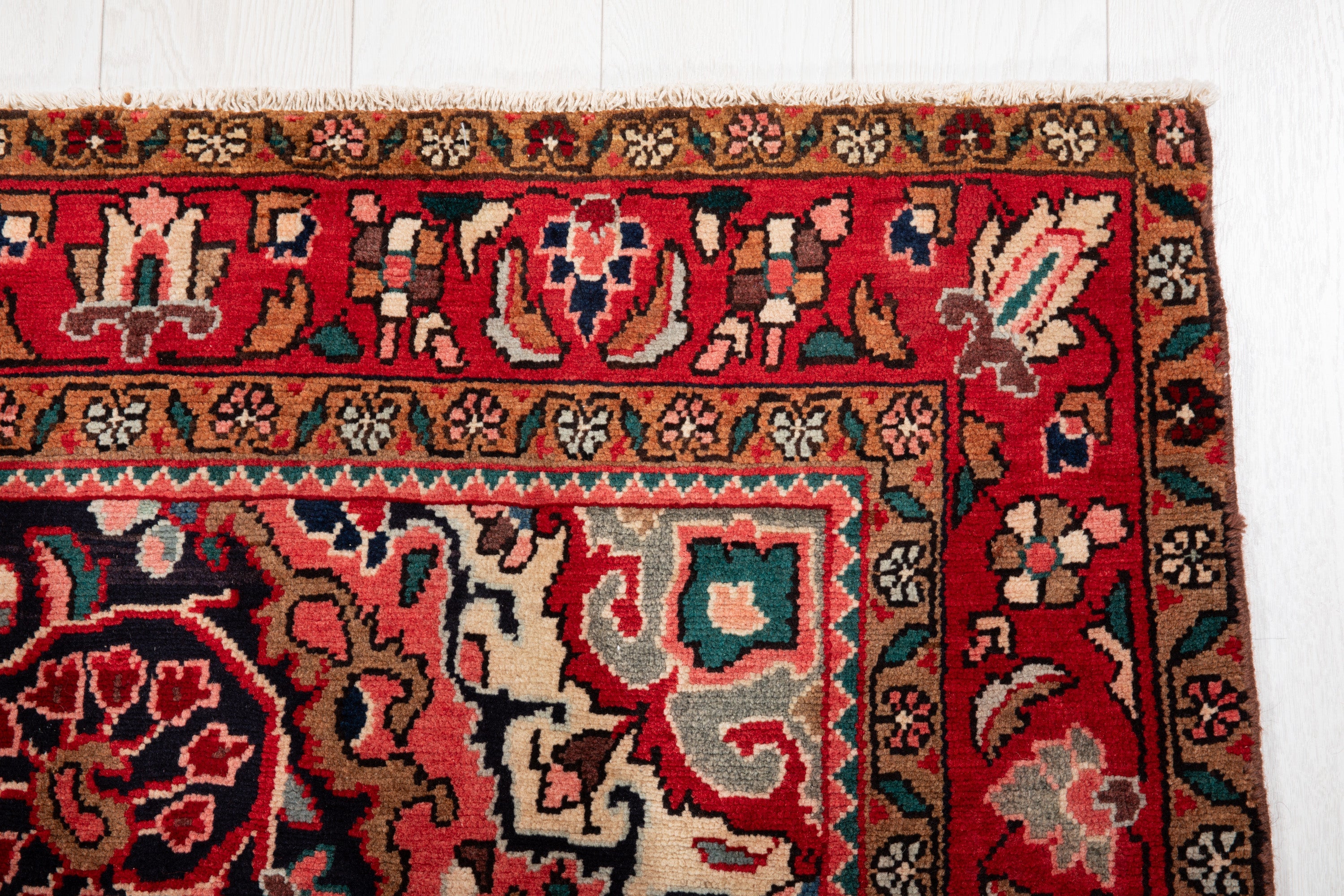 Hand-Knotted Vintage Wool Area Rug – 10' 8" x 5' 2" (324 x 158 cm) - Yasi & Fara
