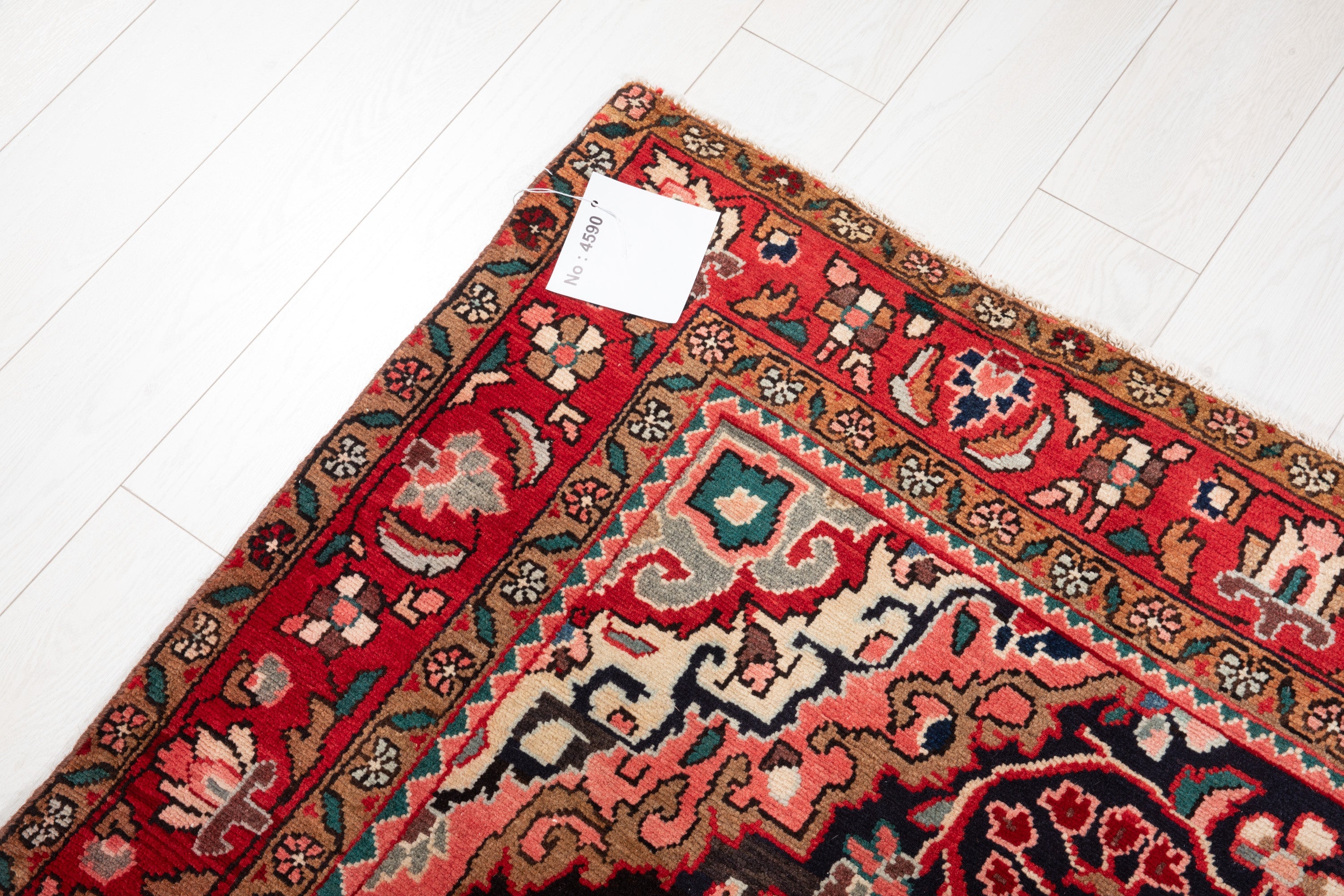 Hand-Knotted Vintage Wool Area Rug – 10' 8" x 5' 2" (324 x 158 cm) - Yasi & Fara