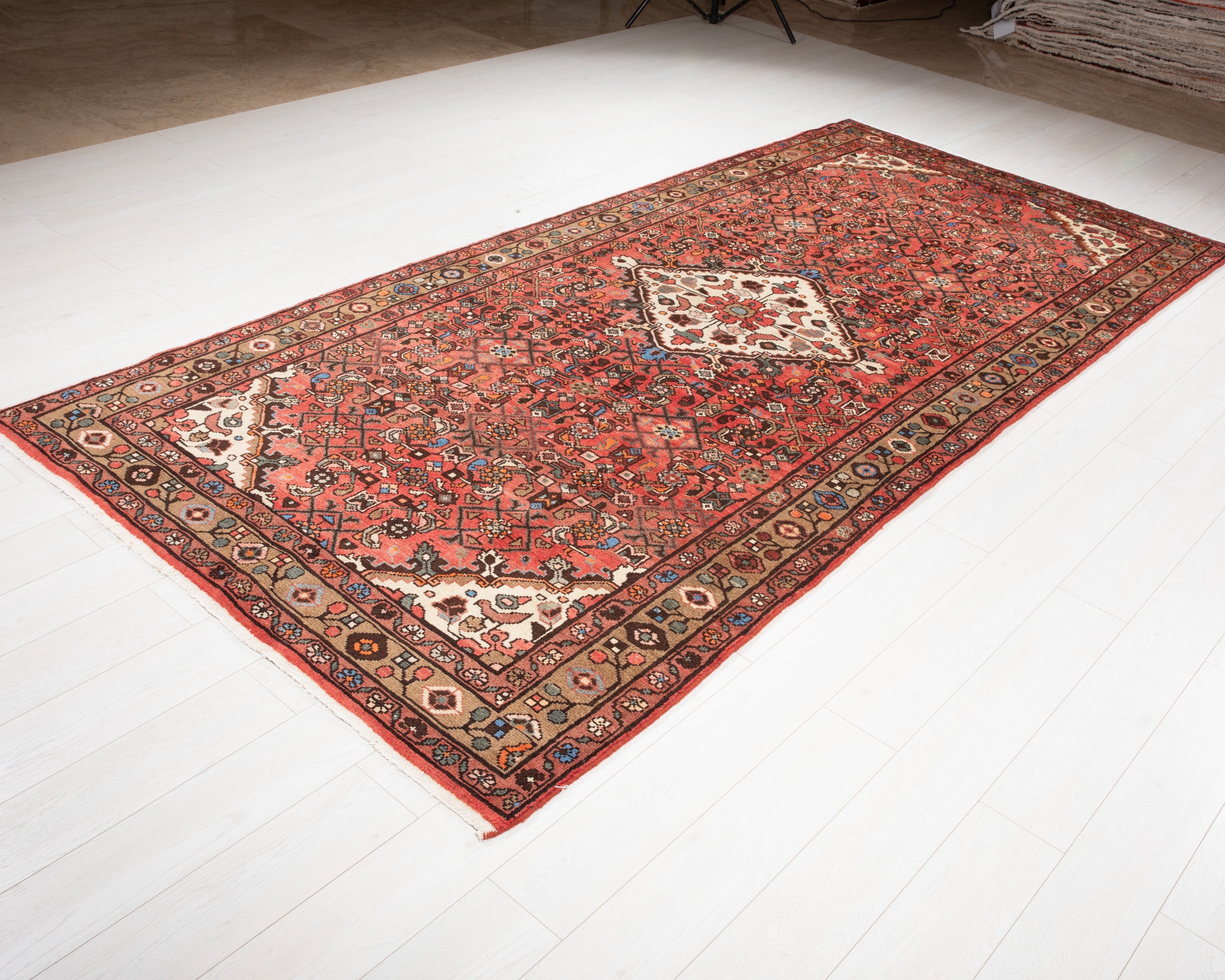 Hand-Knotted Vintage Wool Area Rug – 10' 8" x 5' 1" (324 x 154 cm) - Yasi & Fara
