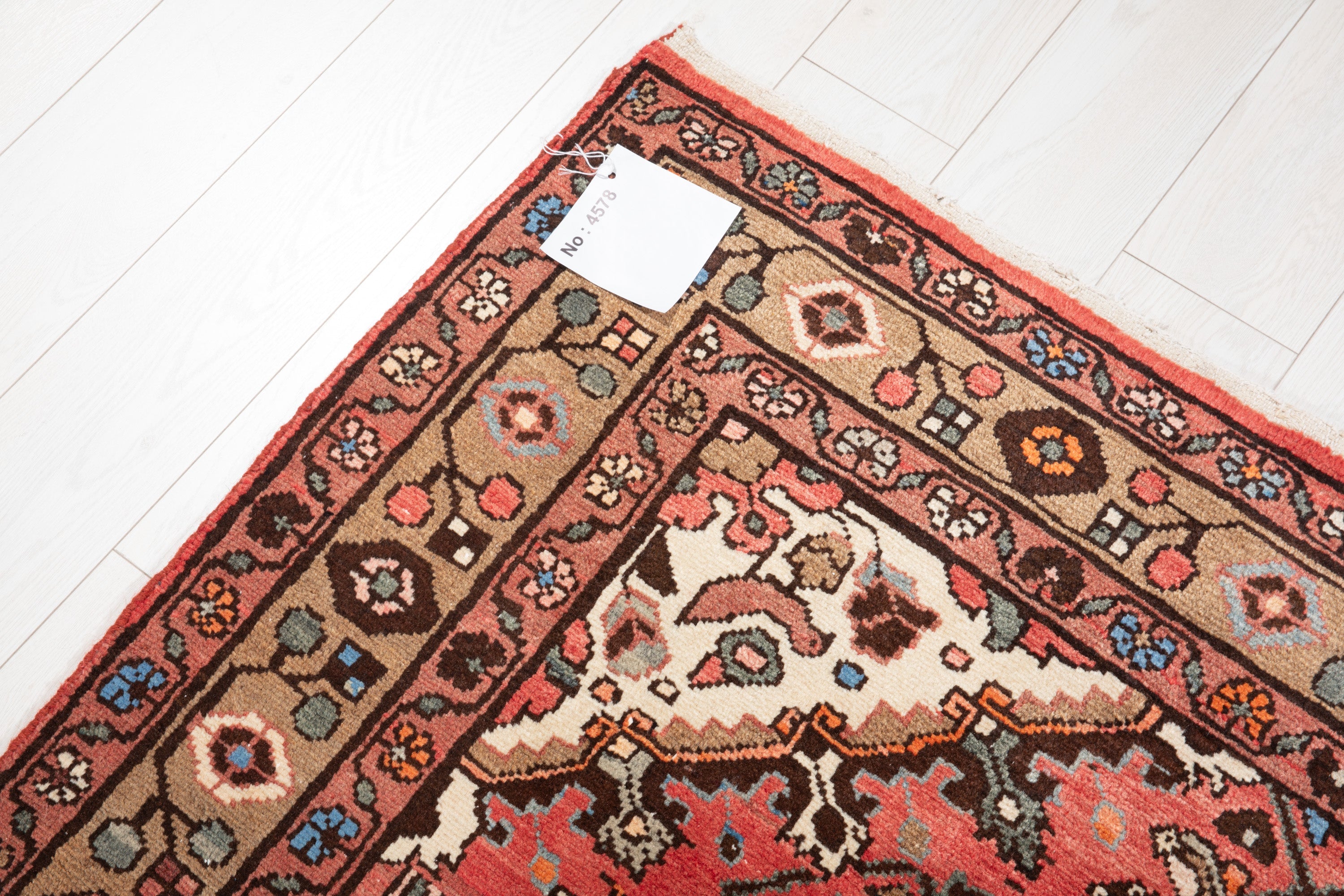 Hand-Knotted Vintage Wool Area Rug – 10' 8" x 5' 1" (324 x 154 cm) - Yasi & Fara