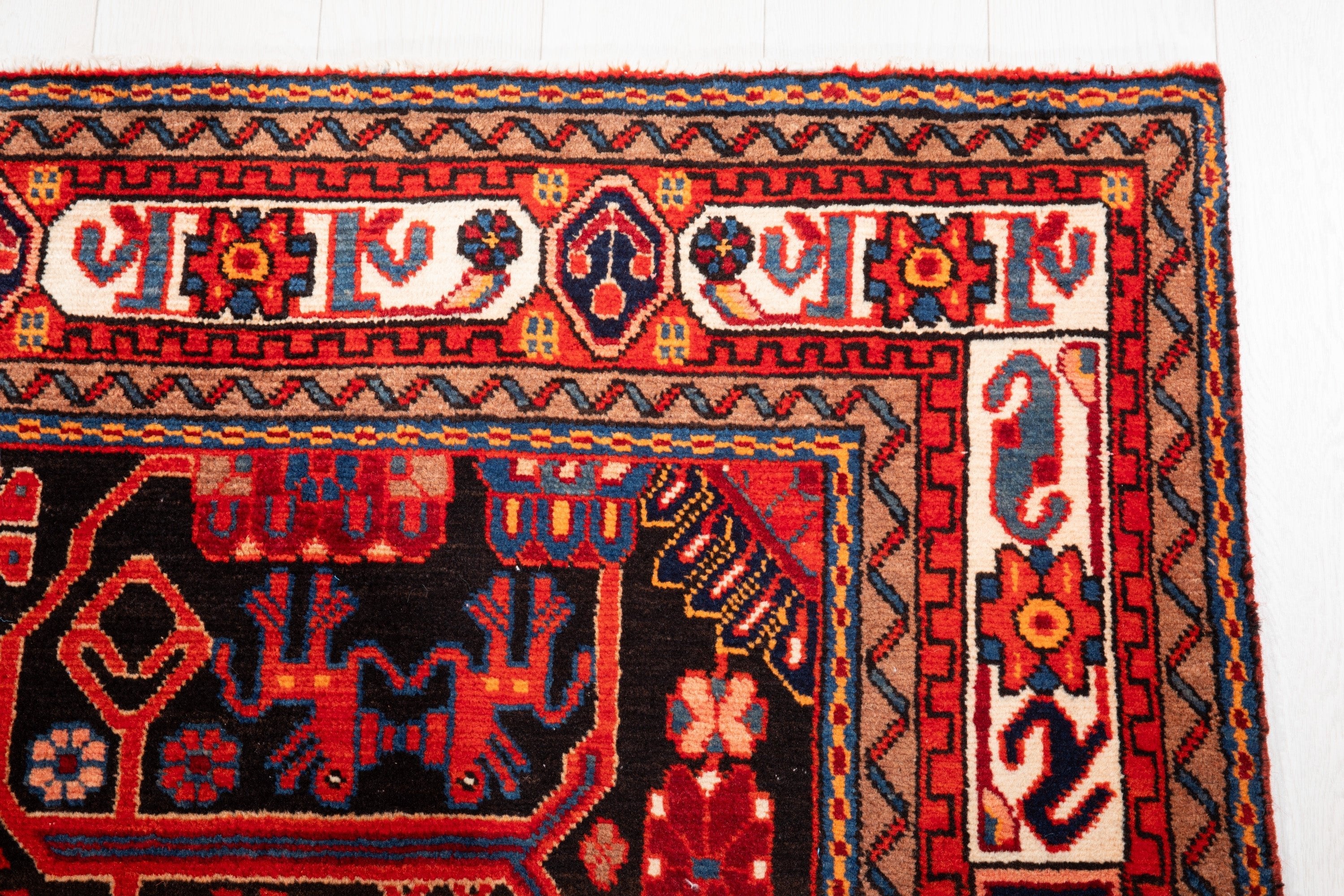 Hand-Knotted Vintage Wool Area Rug – 9' 9" x 5' 3" (298 x 160 cm) - Yasi & Fara