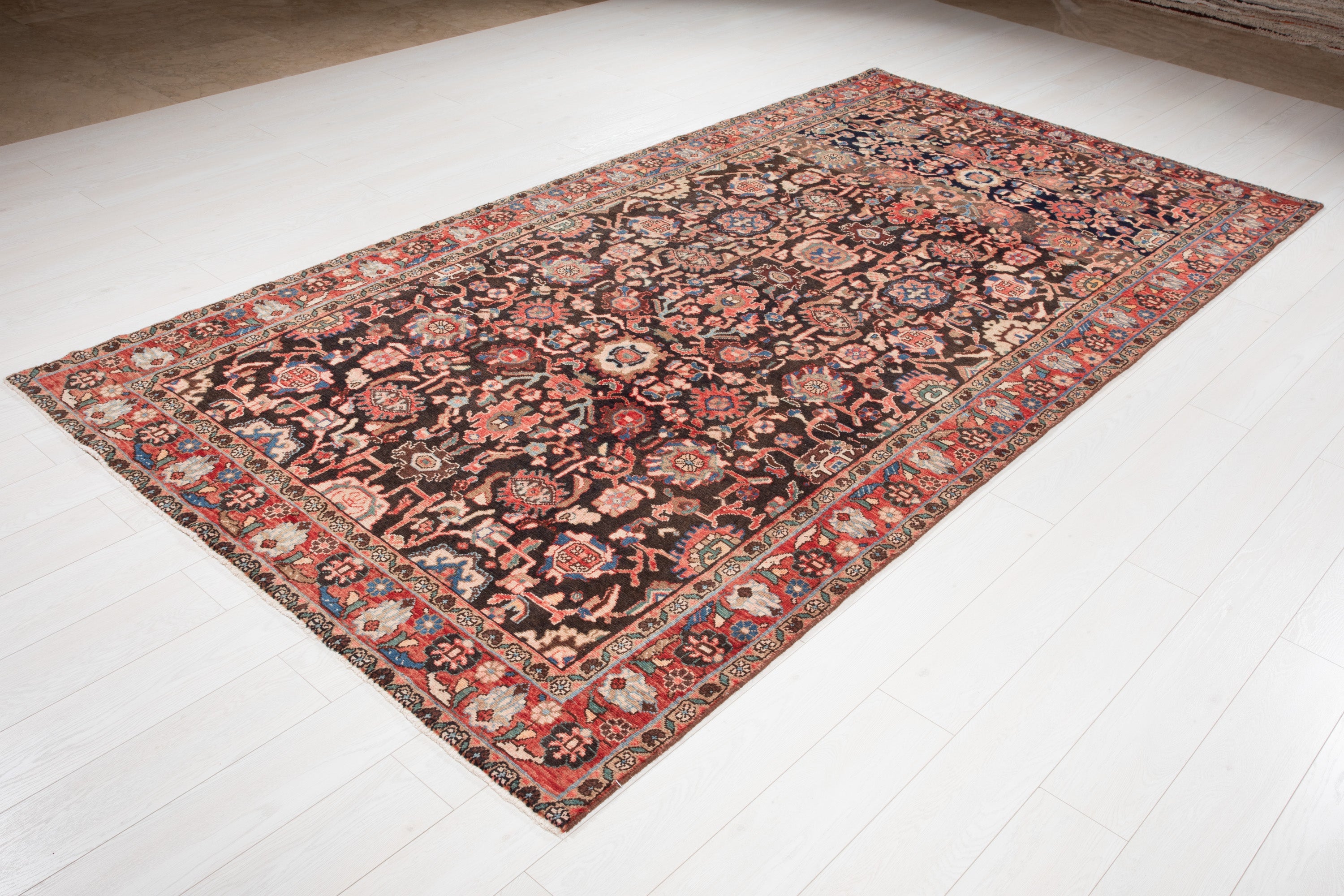 Hand-Knotted Vintage Wool Area Rug – 10' 4" x 5' 5" (315 x 165 cm) - Yasi & Fara