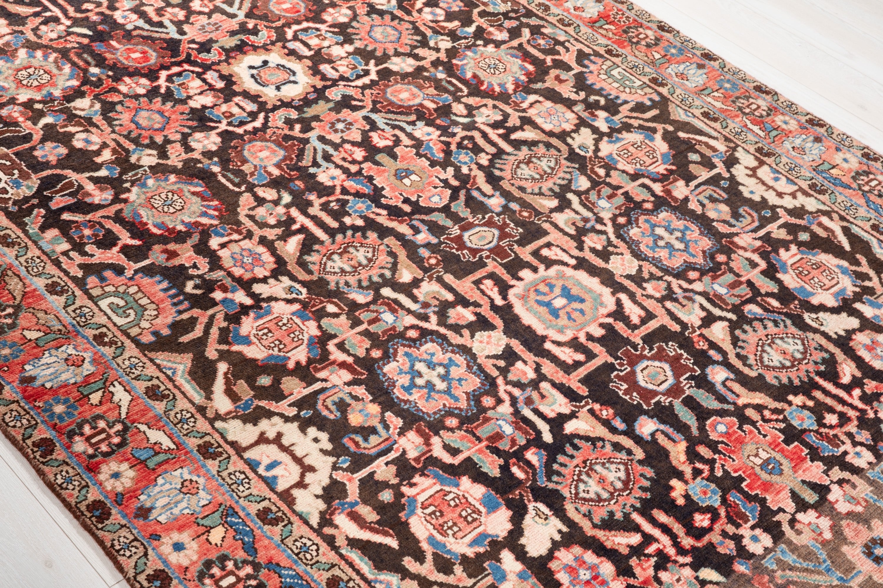 Hand-Knotted Vintage Wool Area Rug – 10' 4" x 5' 5" (315 x 165 cm) - Yasi & Fara