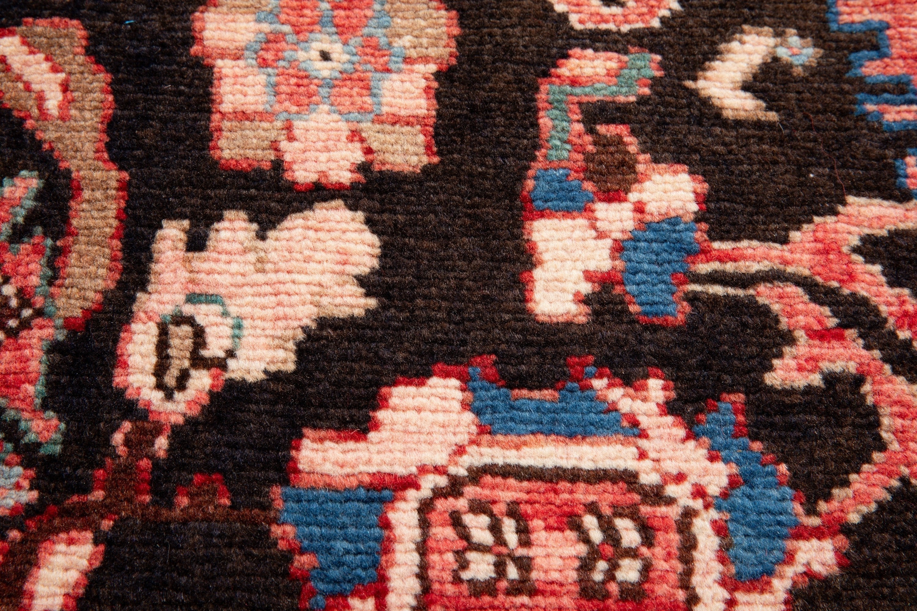 Hand-Knotted Vintage Wool Area Rug – 10' 4" x 5' 5" (315 x 165 cm) - Yasi & Fara