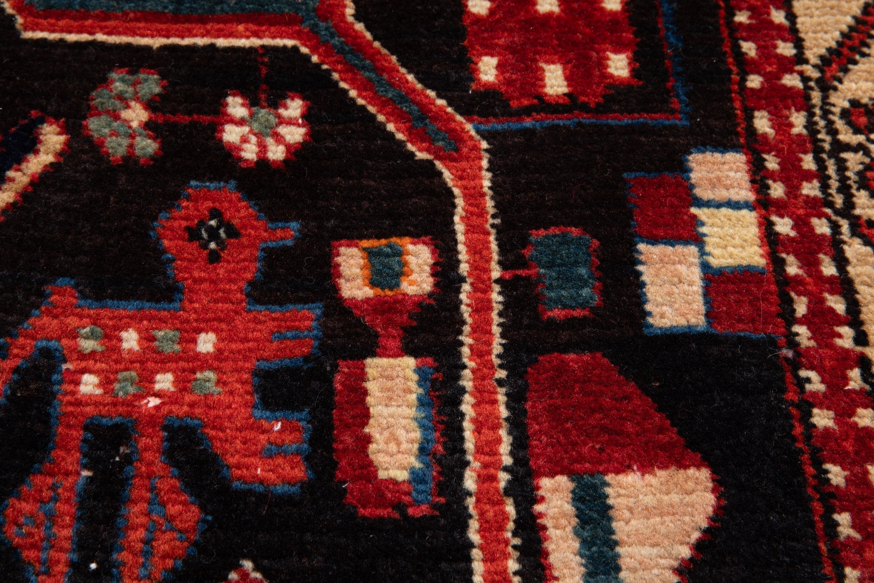 Hand-Knotted Vintage Wool Area Rug – 10' 3" x 5' 4" (313 x 164 cm) - Yasi & Fara