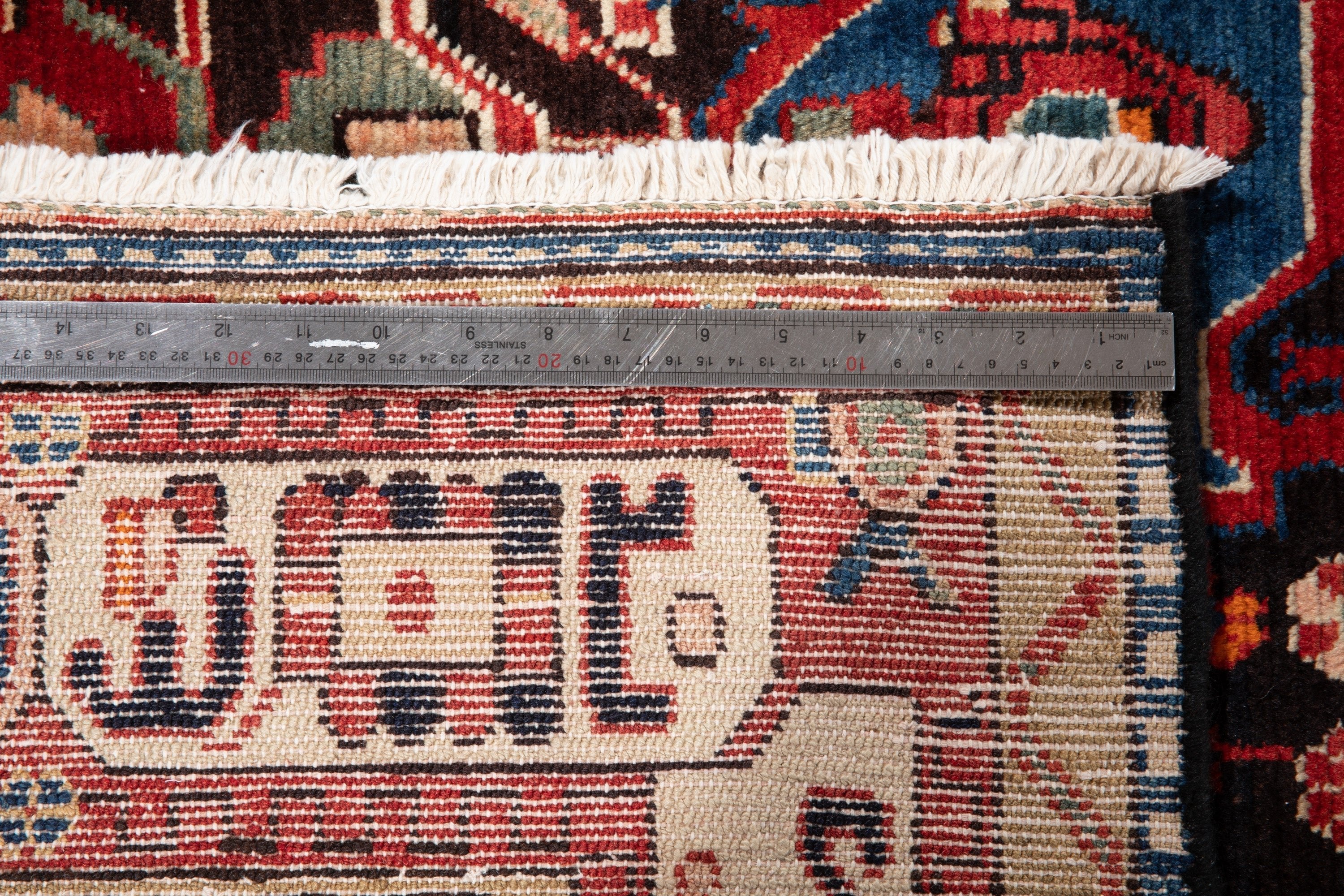 Hand-Knotted Vintage Wool Area Rug – 10' 3" x 5' 4" (313 x 164 cm) - Yasi & Fara