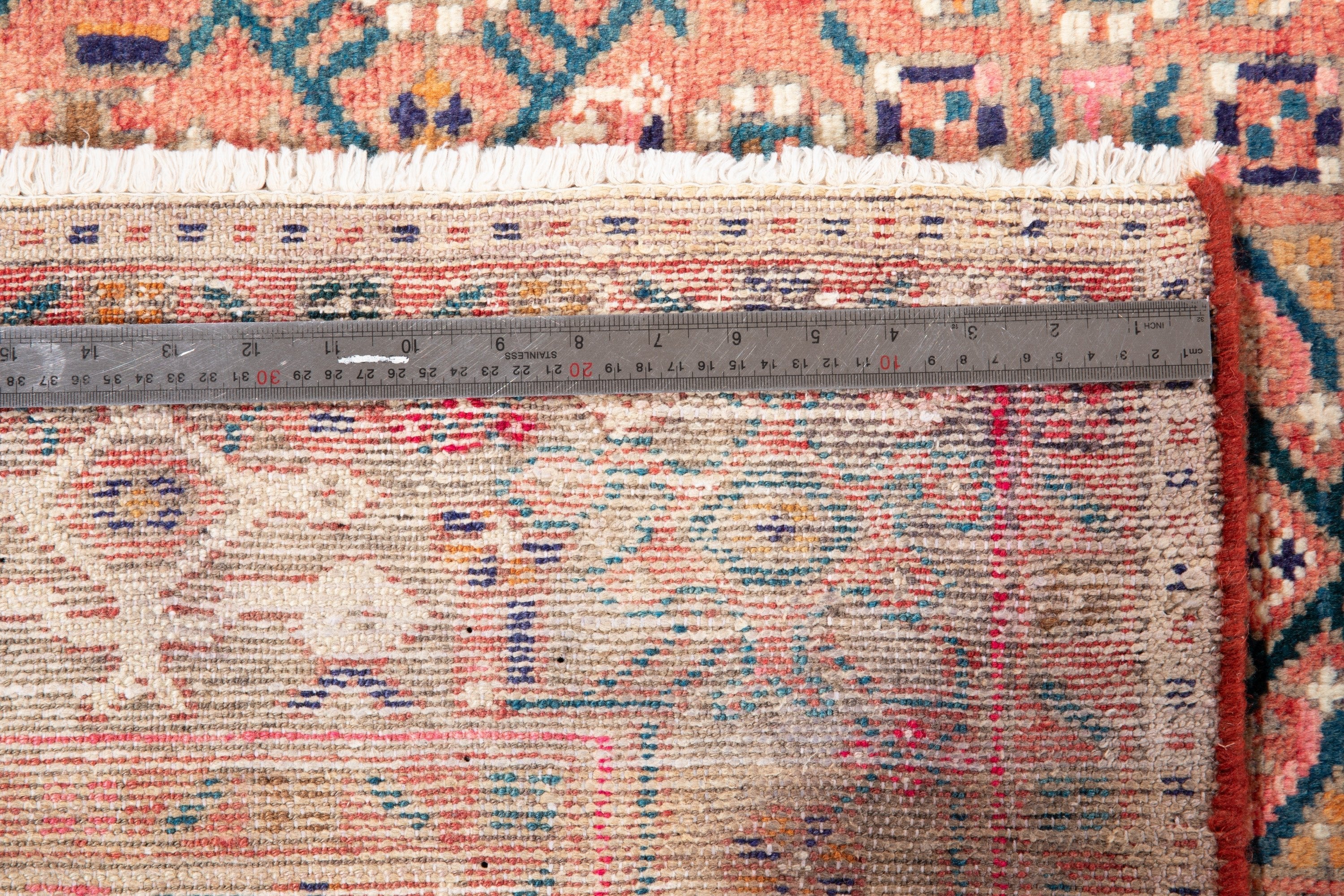 Hand-Knotted Vintage Wool Area Rug – 10' x 4' 11" (304 x 149 cm) - Yasi & Fara