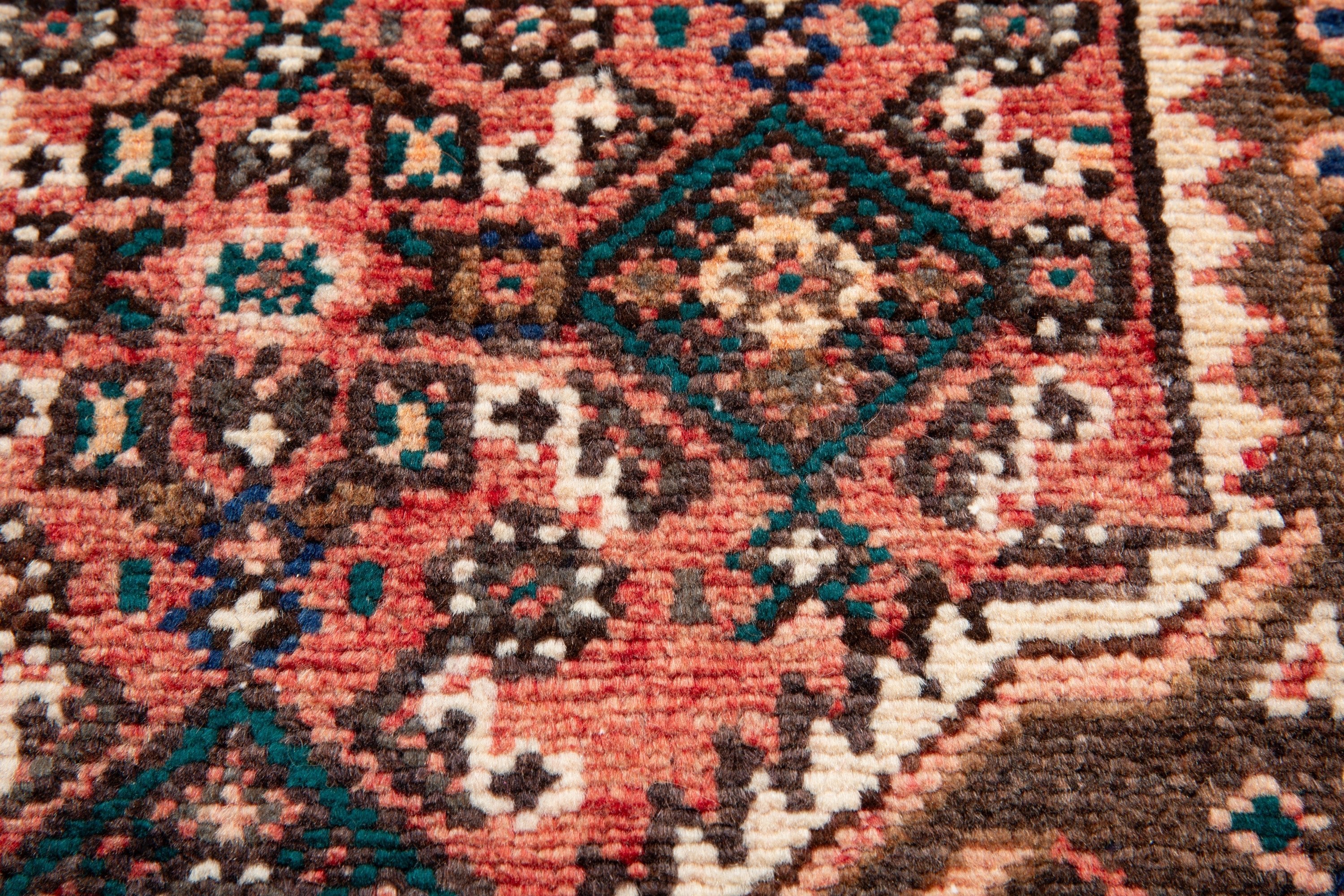 Hand-Knotted Vintage Wool Area Rug – 10' 2" x 5' 4" (310 x 163 cm) - Yasi & Fara