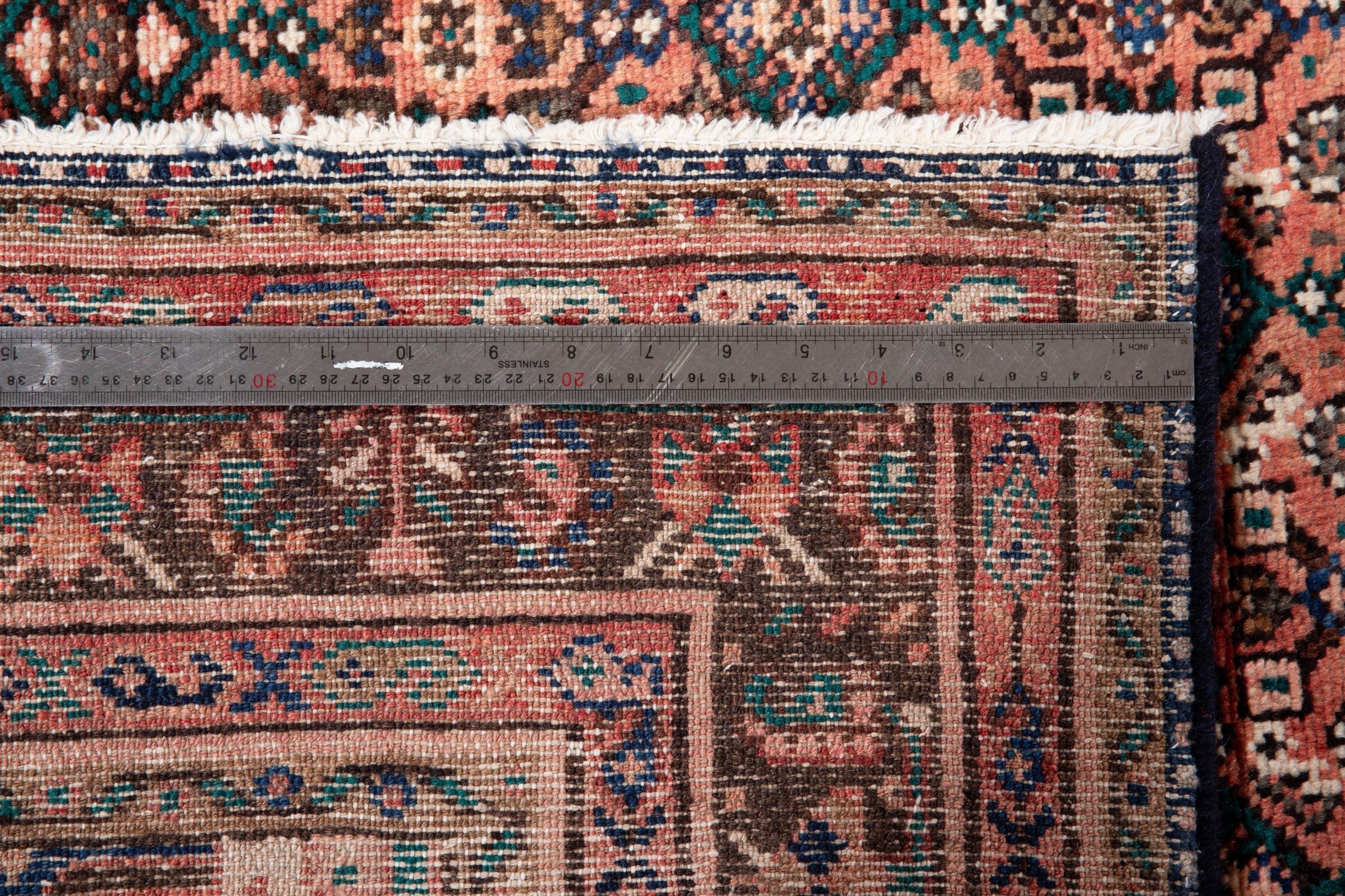 Hand-Knotted Vintage Wool Area Rug – 10' 2" x 5' 4" (310 x 163 cm) - Yasi & Fara