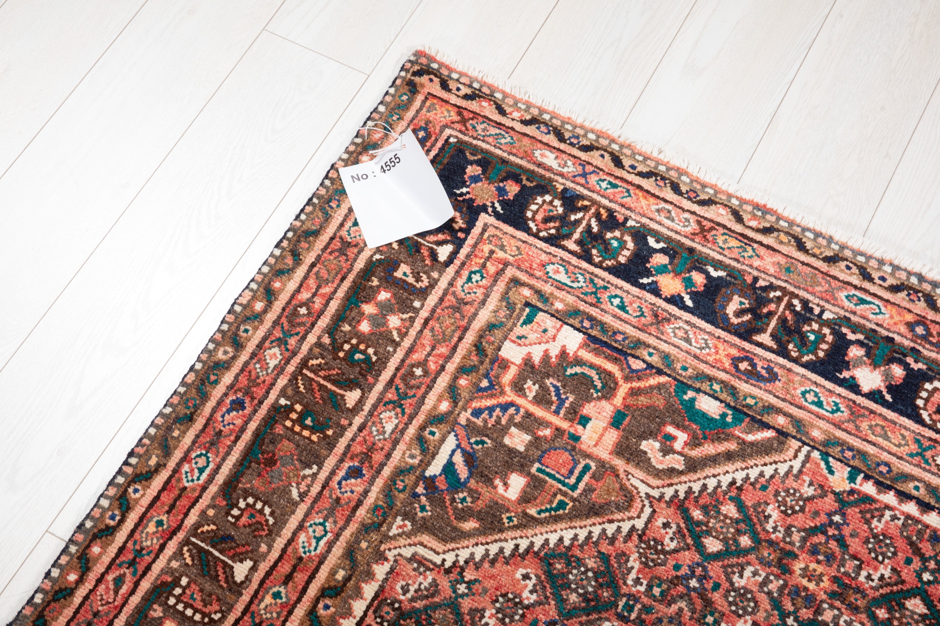 Hand-Knotted Vintage Wool Area Rug – 10' 2" x 5' 4" (310 x 163 cm) - Yasi & Fara