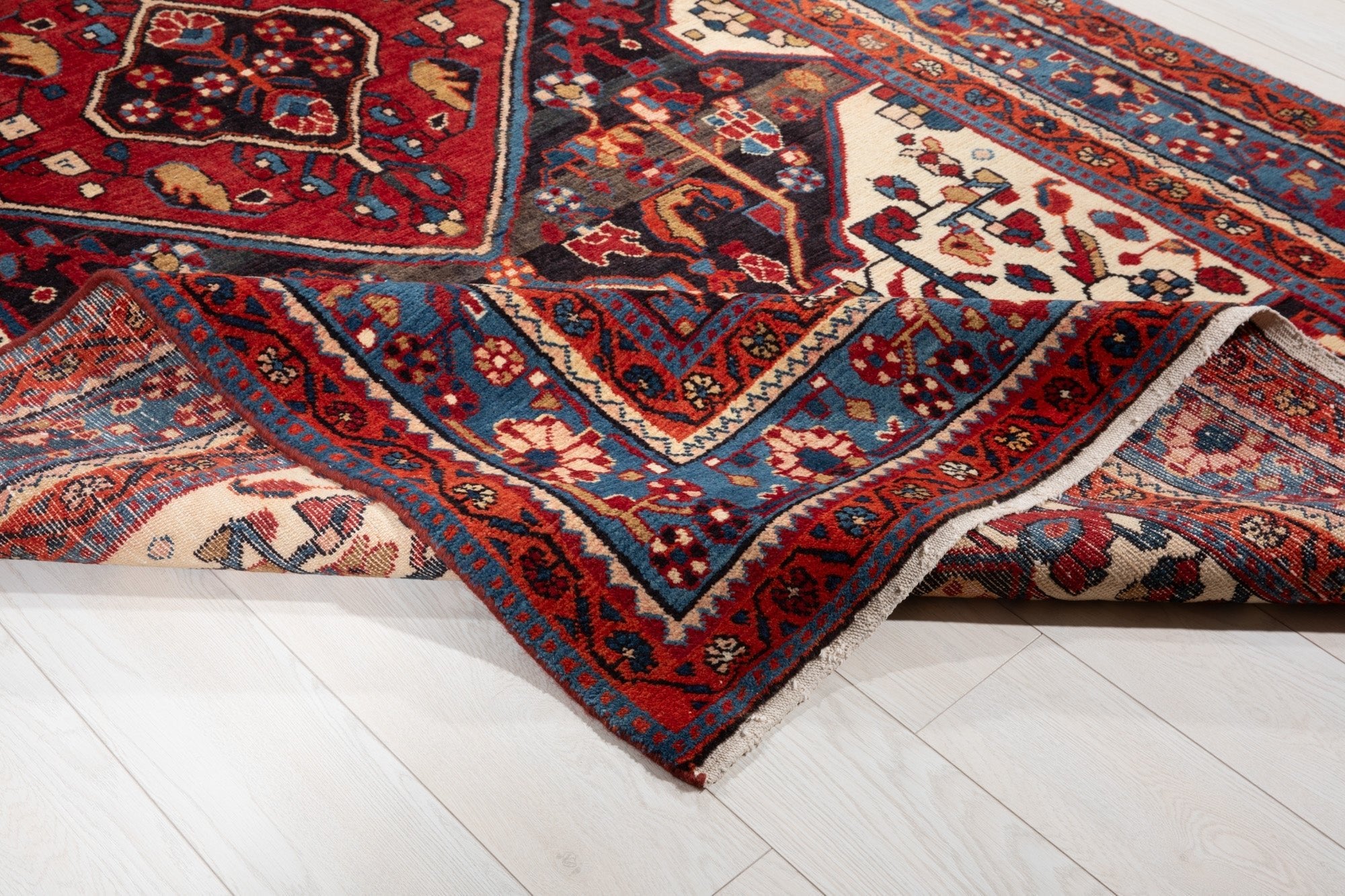 Hand-Knotted Vintage Wool Area Rug – 9' 10" x 5' 4" (301 × 162 cm) - Yasi & Fara