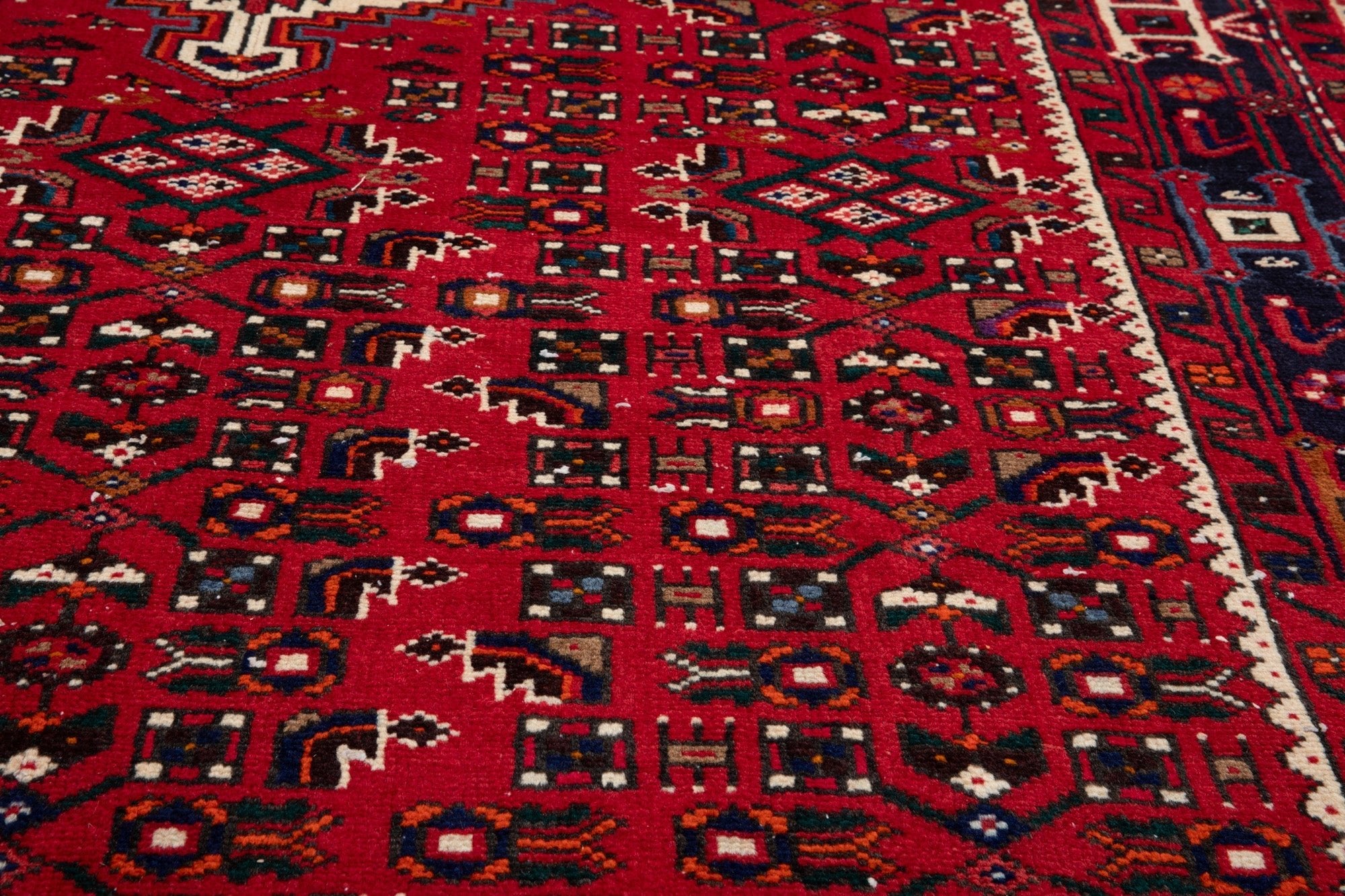 Hand-Knotted Vintage Wool Area Rug – 10' 4" x 5' 3" (314 × 159 cm) - Yasi & Fara