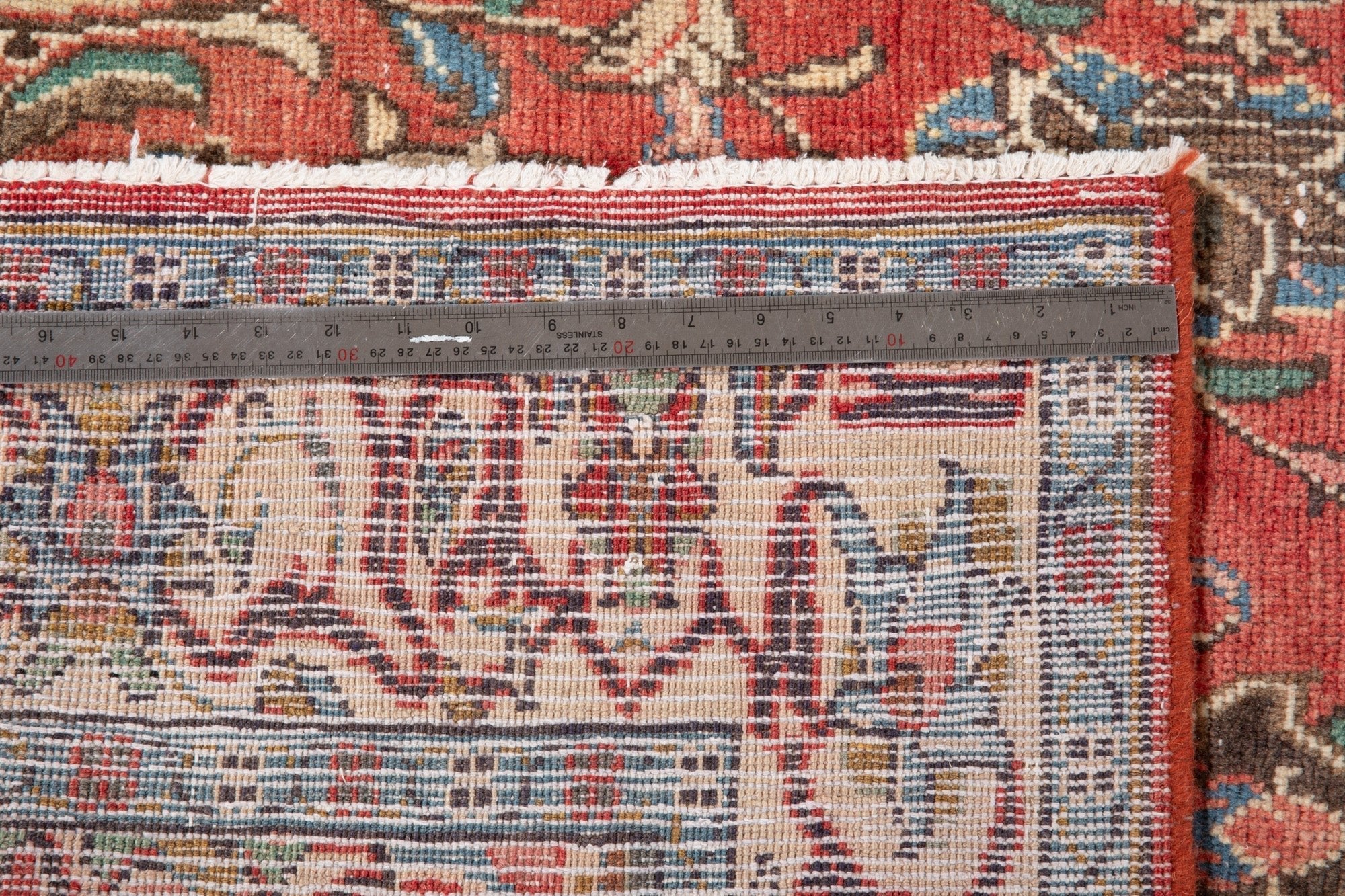 Hand-Knotted Vintage Wool Runner Rug – 10' x 4' 5" (304 x 134 cm) - Yasi & Fara