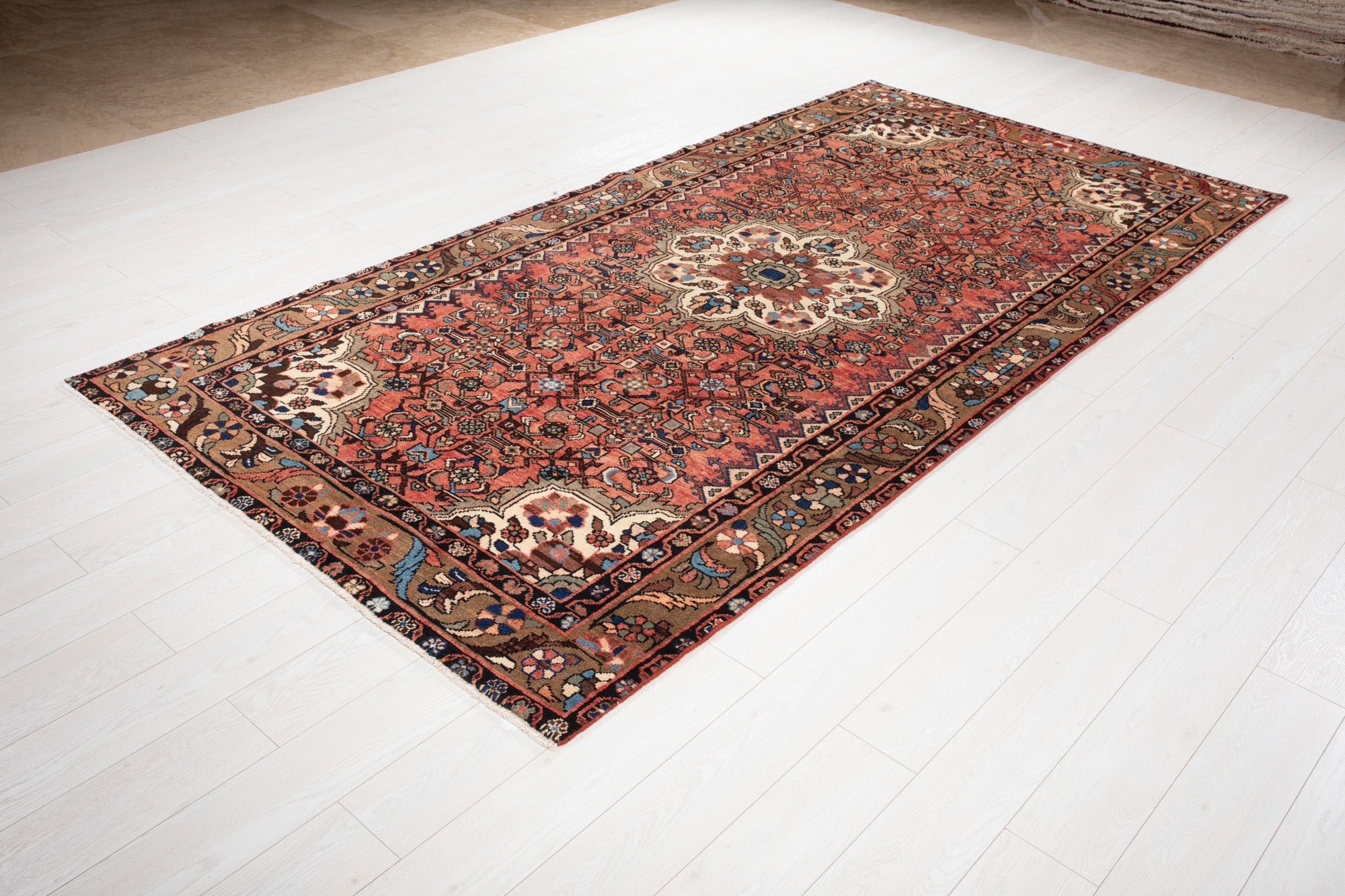 Hand-Knotted Vintage Wool Area Rug – 10' 2" x 5' 1" (309 x 154 cm) - Yasi & Fara