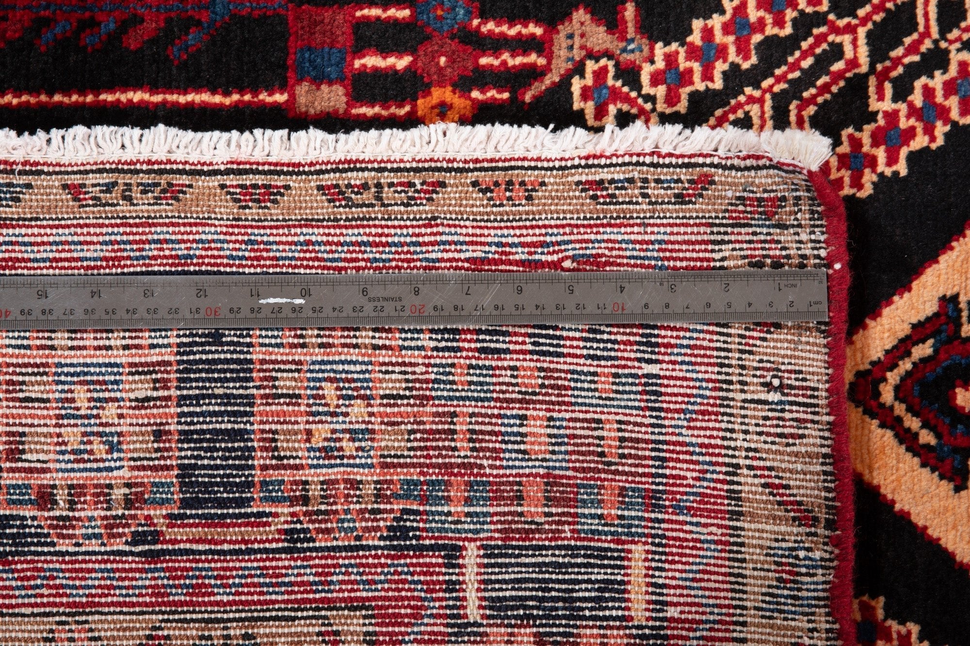 Hand-Knotted Vintage Wool Area Rug – 10' 5" x 5' 4" (319 × 162 cm) - Yasi & Fara