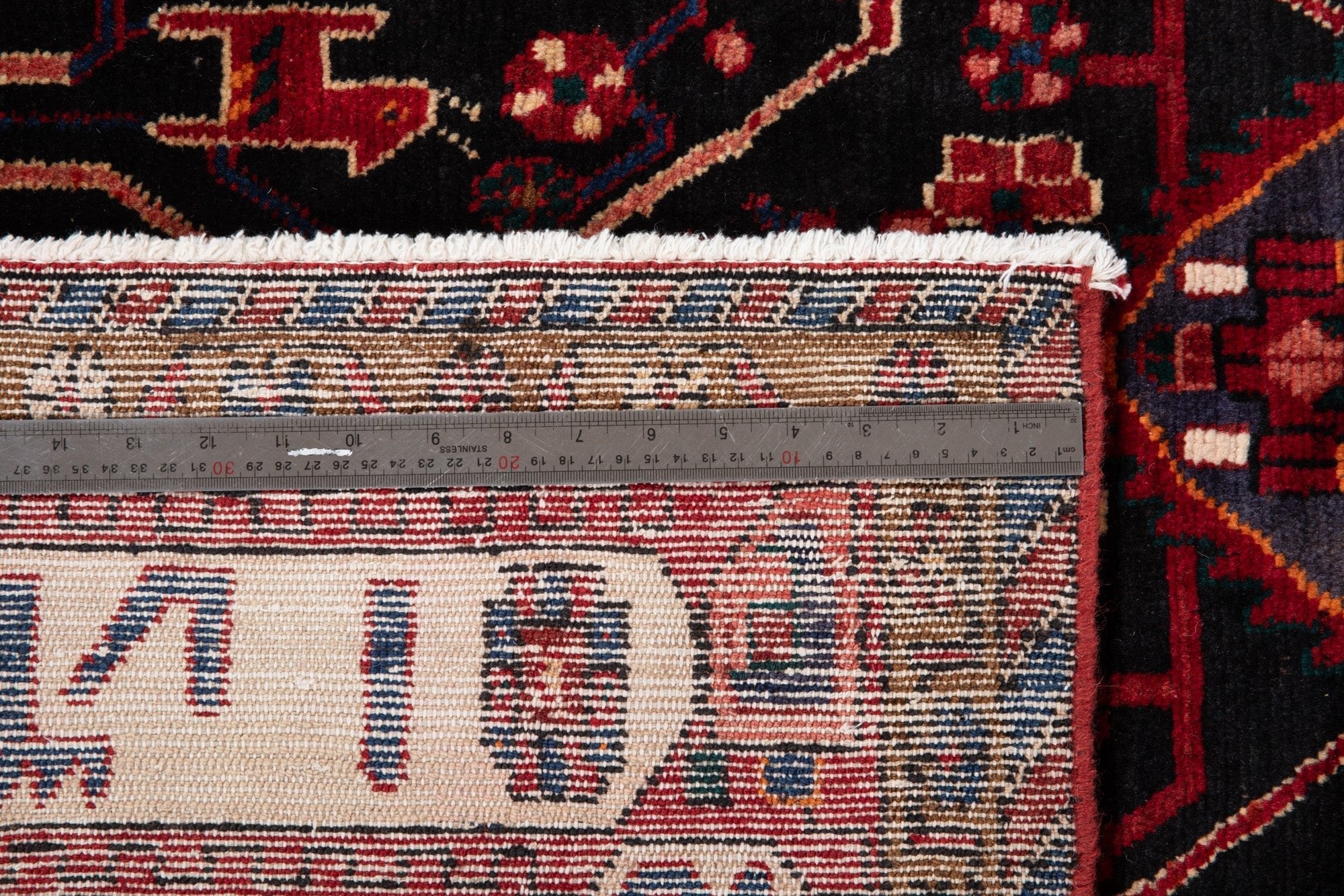 Hand-Knotted Vintage Wool Area Rug – 9' 4" x 5' 3" (285 × 161 cm) - Yasi & Fara