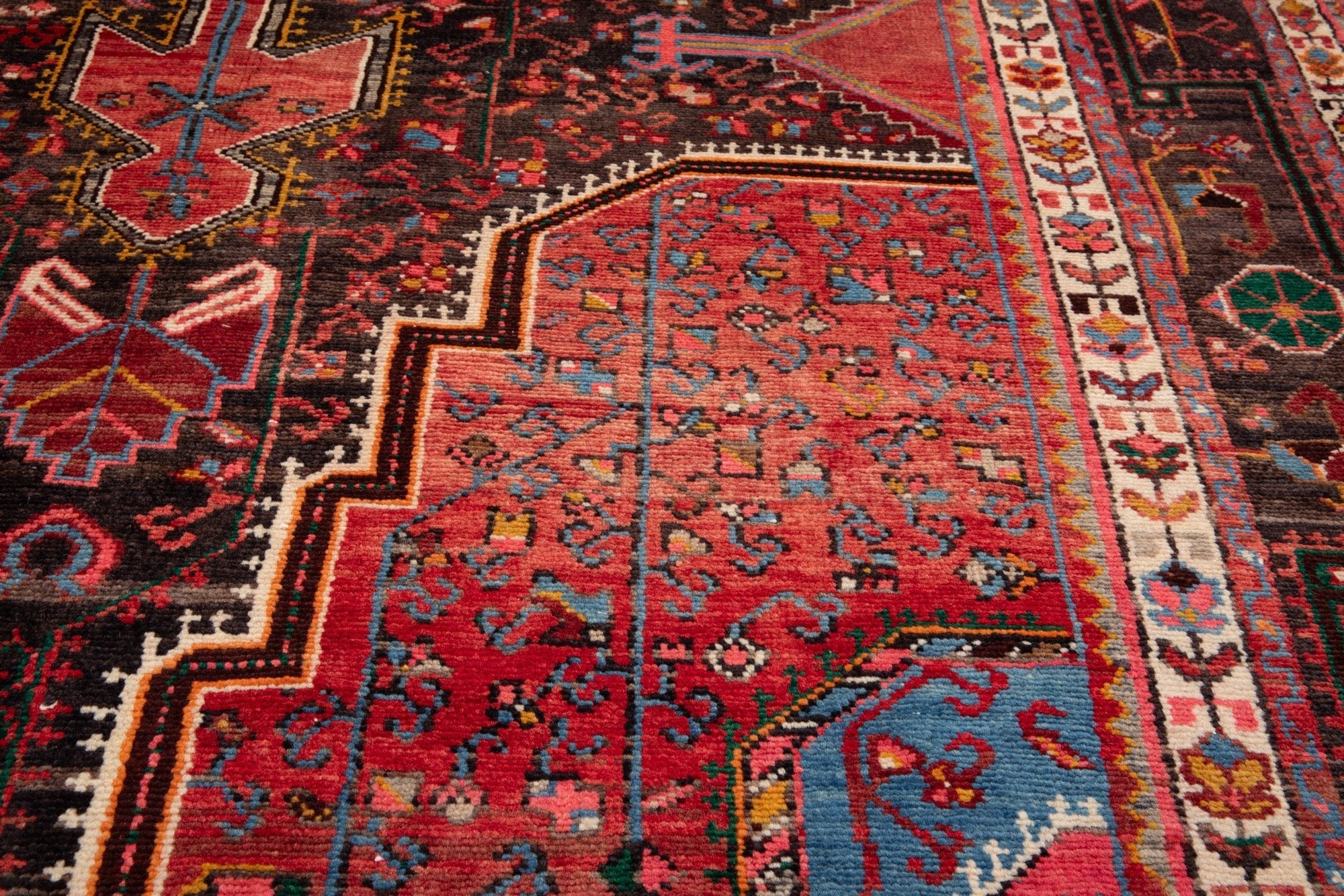 Hand-Knotted Vintage Wool Area Rug – 10' 8" x 5' 7" (324 × 170 cm) - Yasi & Fara