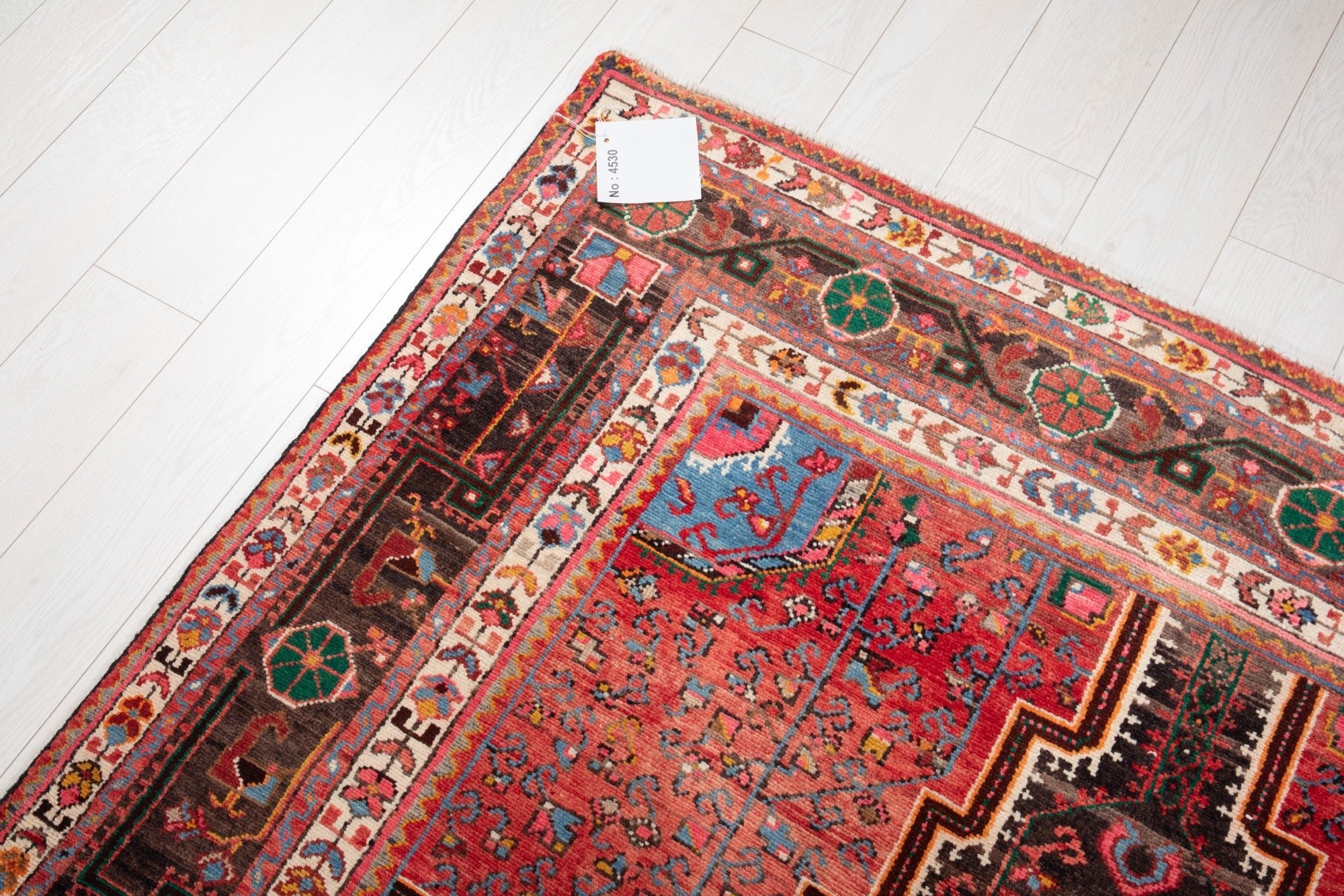 Hand-Knotted Vintage Wool Area Rug – 10' 8" x 5' 7" (324 × 170 cm) - Yasi & Fara