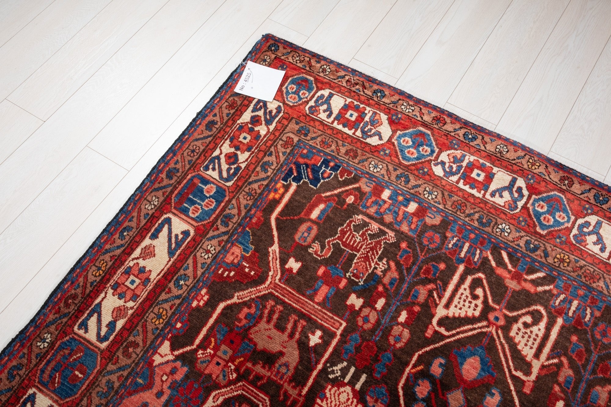 Hand-Knotted Vintage Wool Area Rug – 11' 7" x 5' 8" (354 × 173 cm) - Yasi & Fara