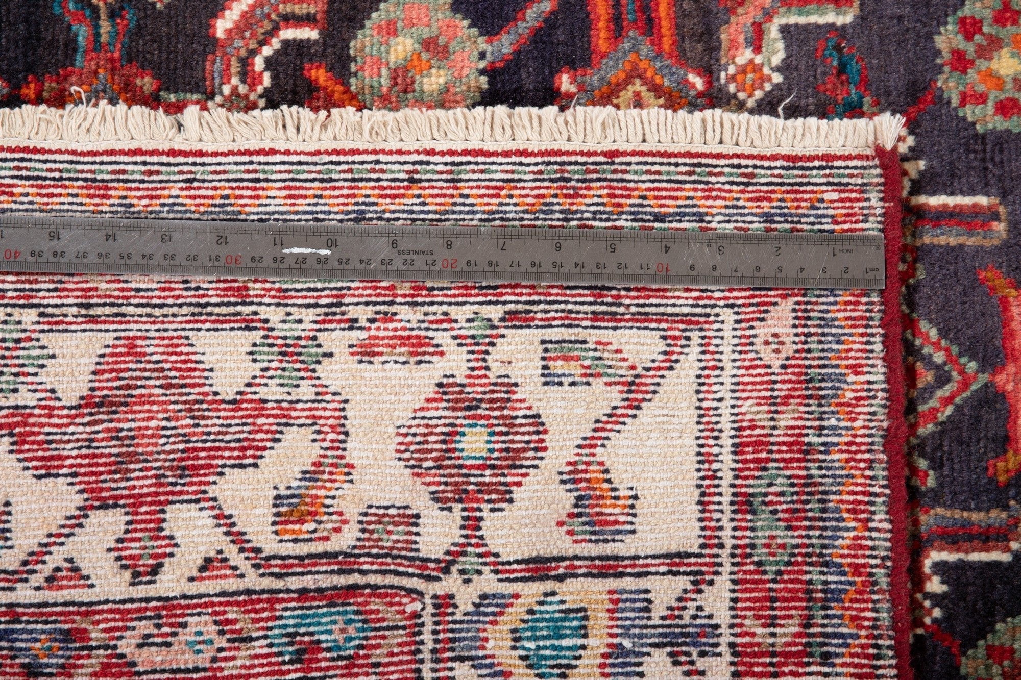 Hand-Knotted Vintage Wool Area Rug – 10' x 5' (305 × 151 cm) - Yasi & Fara