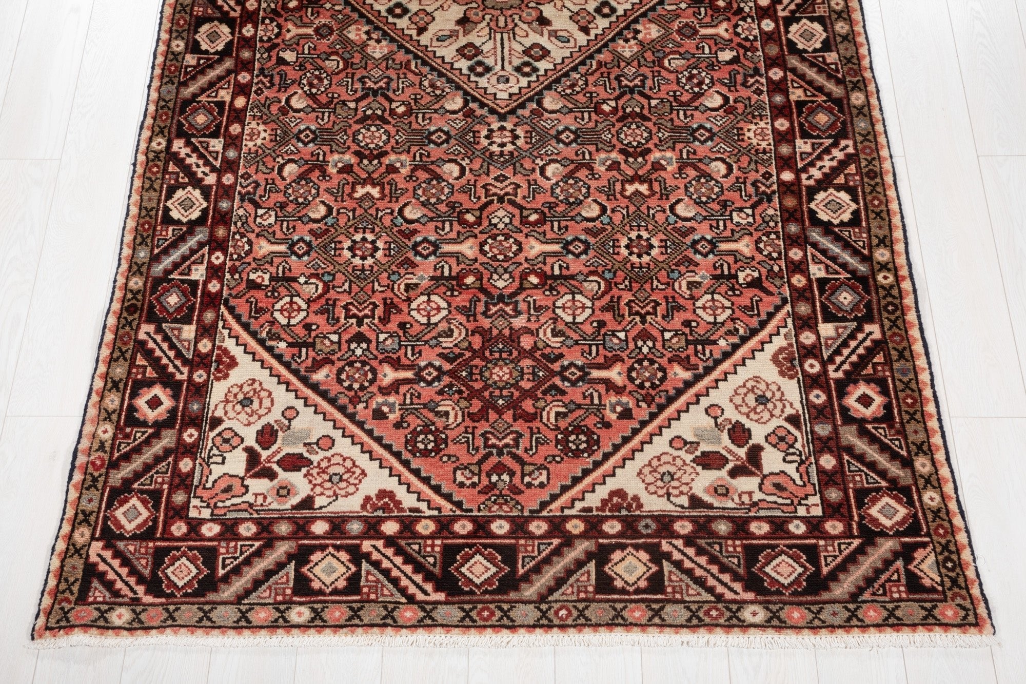 Hand-Knotted Vintage Wool Area Rug – 9' 10" x 5' 1" (299 × 155 cm) - Yasi & Fara