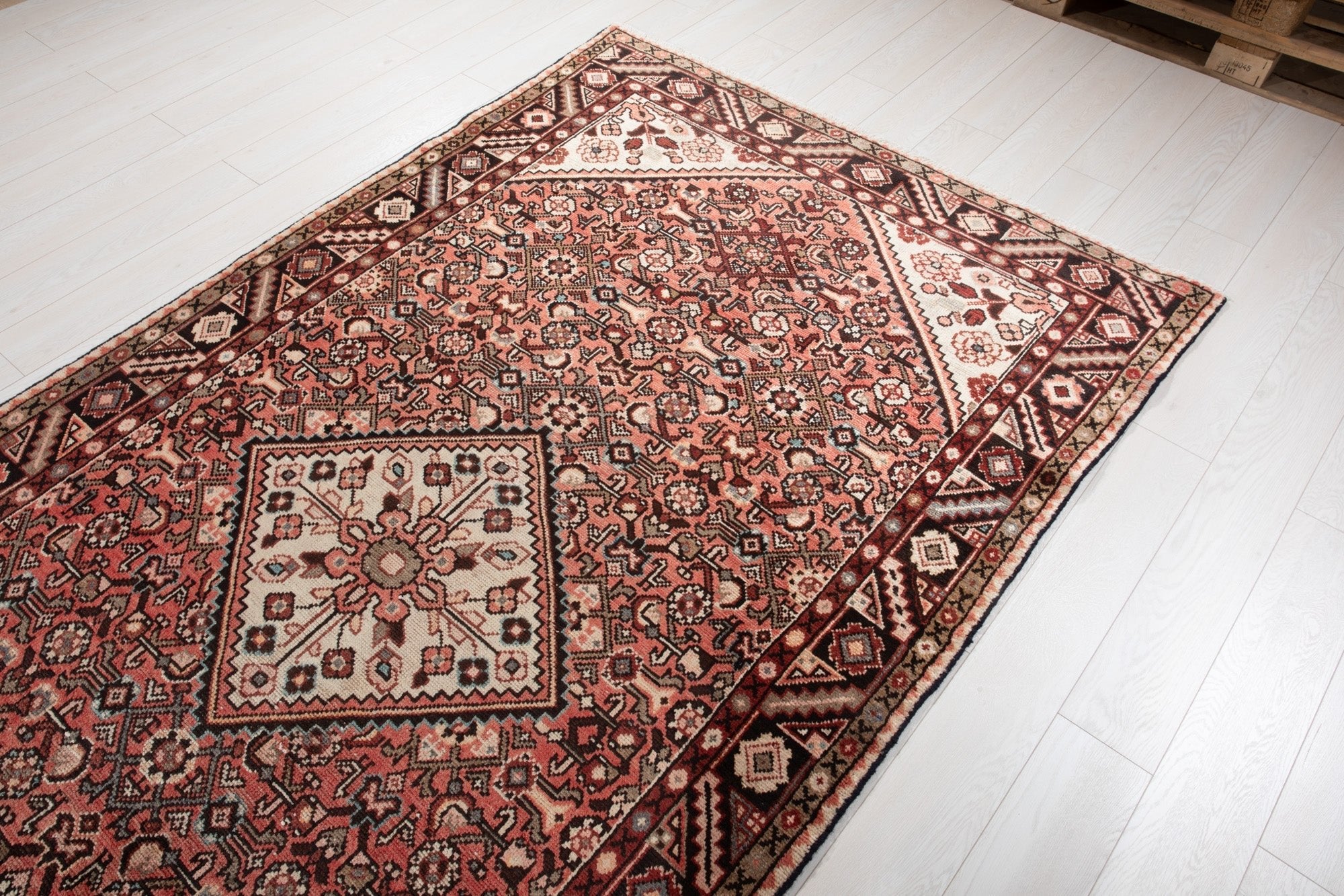 Hand-Knotted Vintage Wool Area Rug – 9' 10" x 5' 1" (299 × 155 cm) - Yasi & Fara