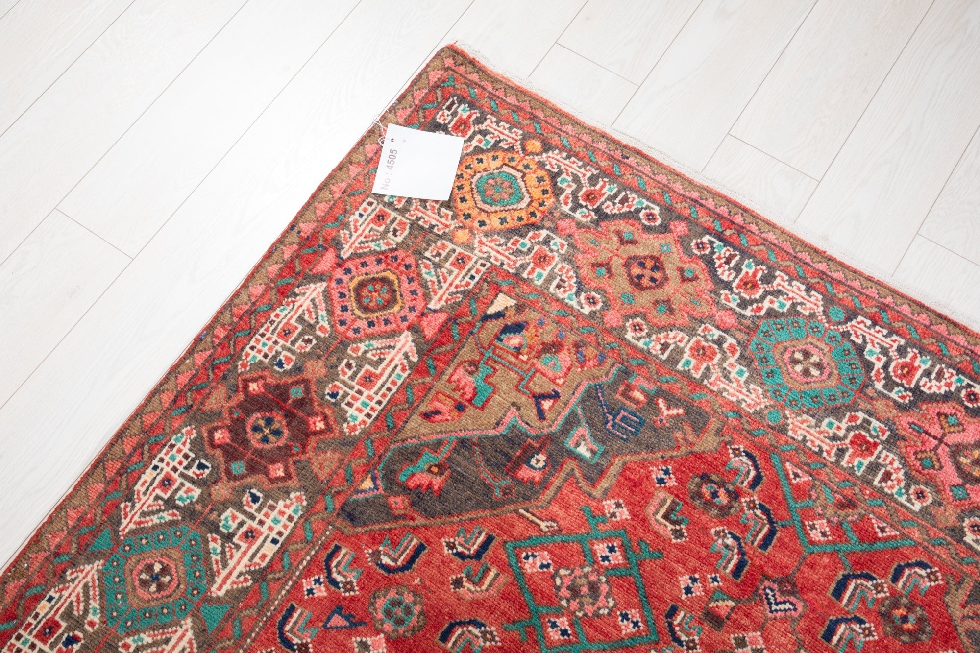 Hand-Knotted Vintage Wool Area Rug – 10' 2" x 5' 3" (310 × 160 cm) - Yasi & Fara