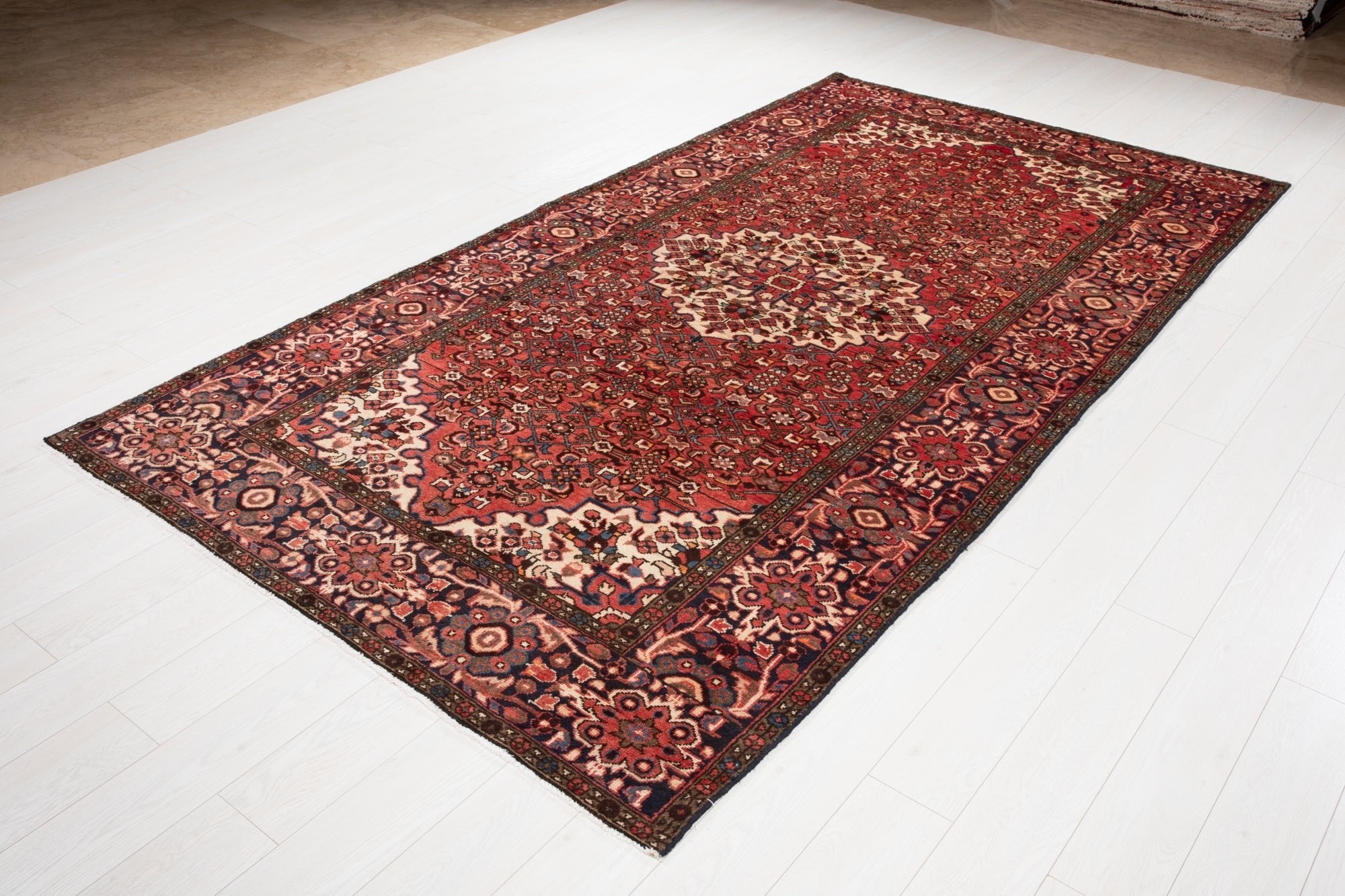 Hand-Knotted Vintage Wool Area Rug – 10' x 5' 5" (305 × 165 cm) - Yasi & Fara