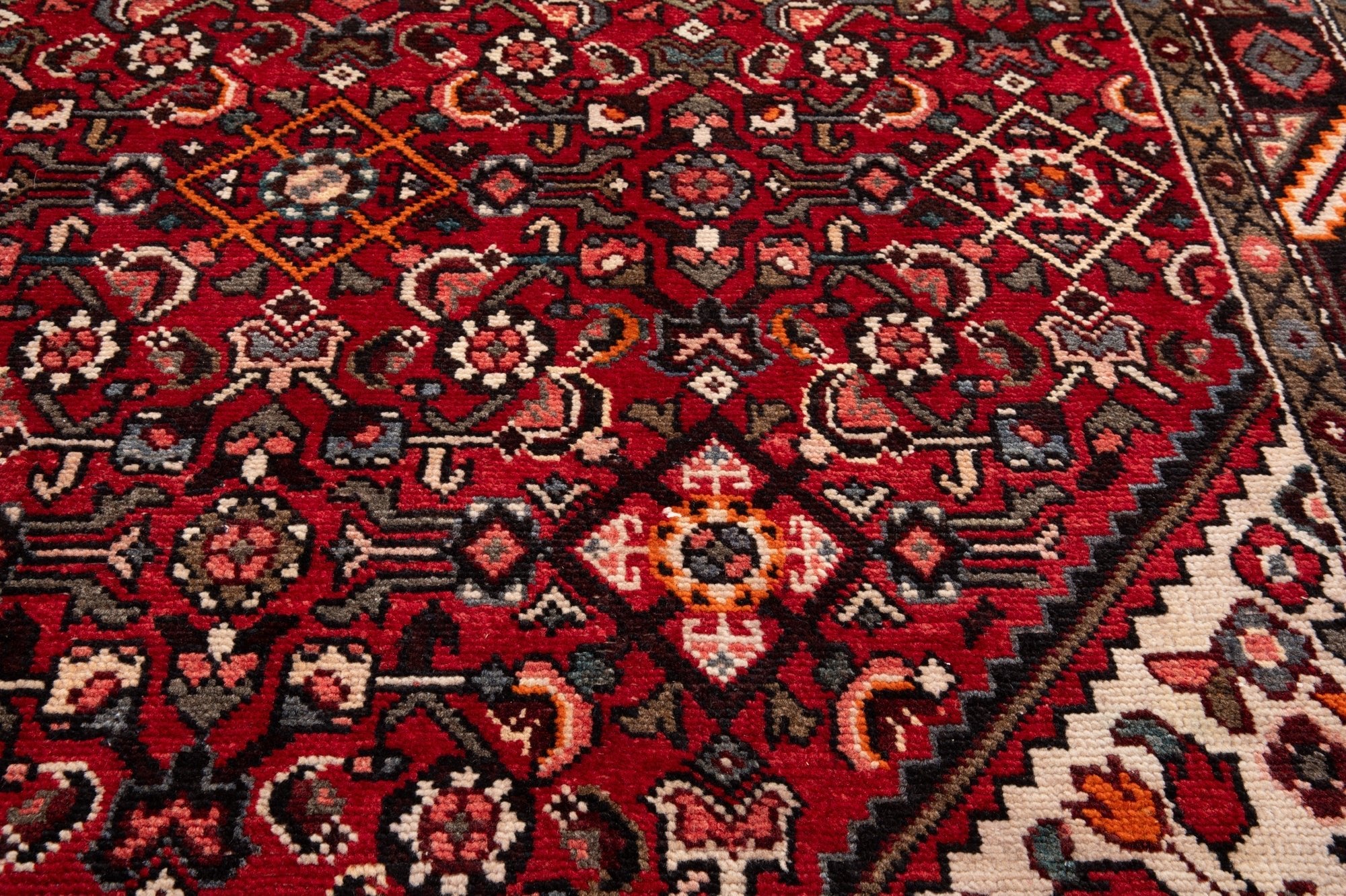 Hand-Knotted Vintage Wool Area Rug – 10' 8" x 5' 2" (325 × 157 cm) - Yasi & Fara