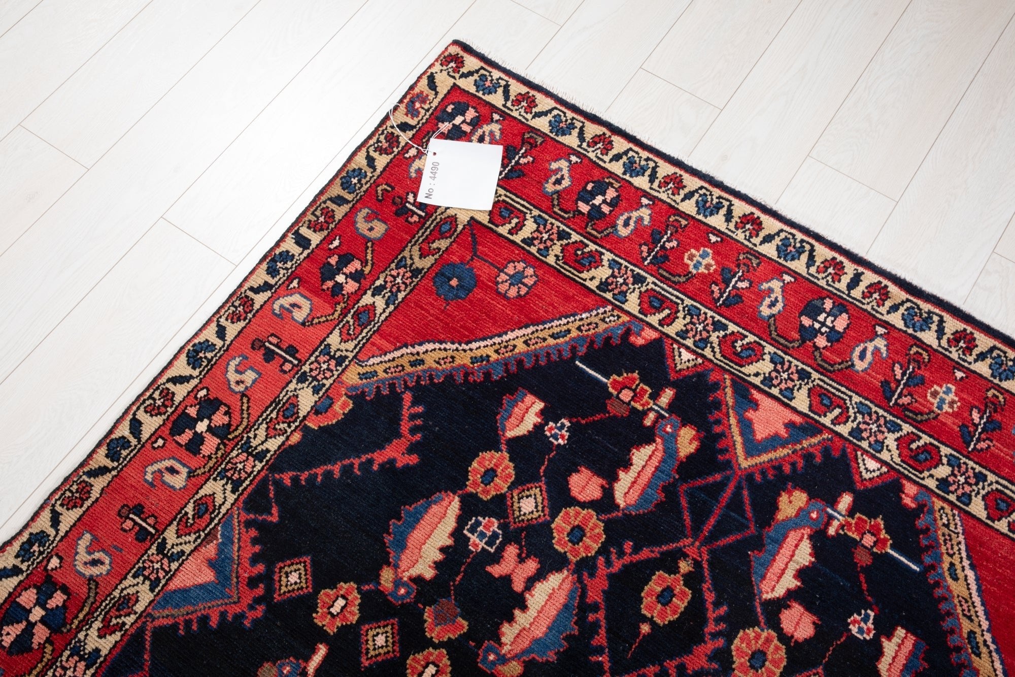 Hand-Knotted Vintage Wool Runner Rug – 10' 9" x 4' 8" (329 × 141 cm) - Yasi & Fara