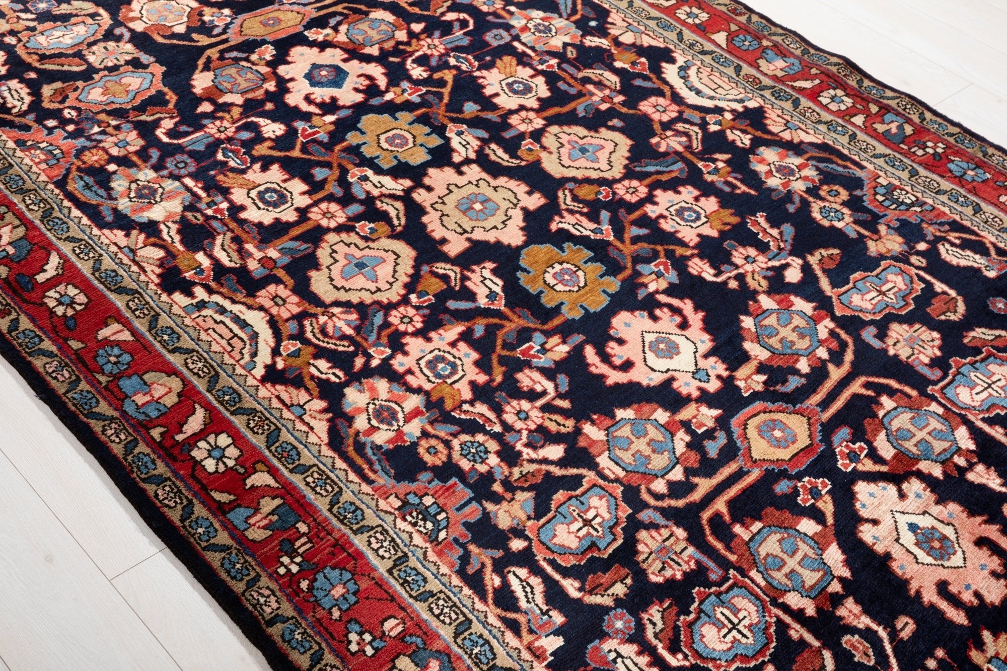 Hand-Knotted Vintage Wool Area Rug – 10' 8" x 5' 5" (324 × 166 cm) - Yasi & Fara