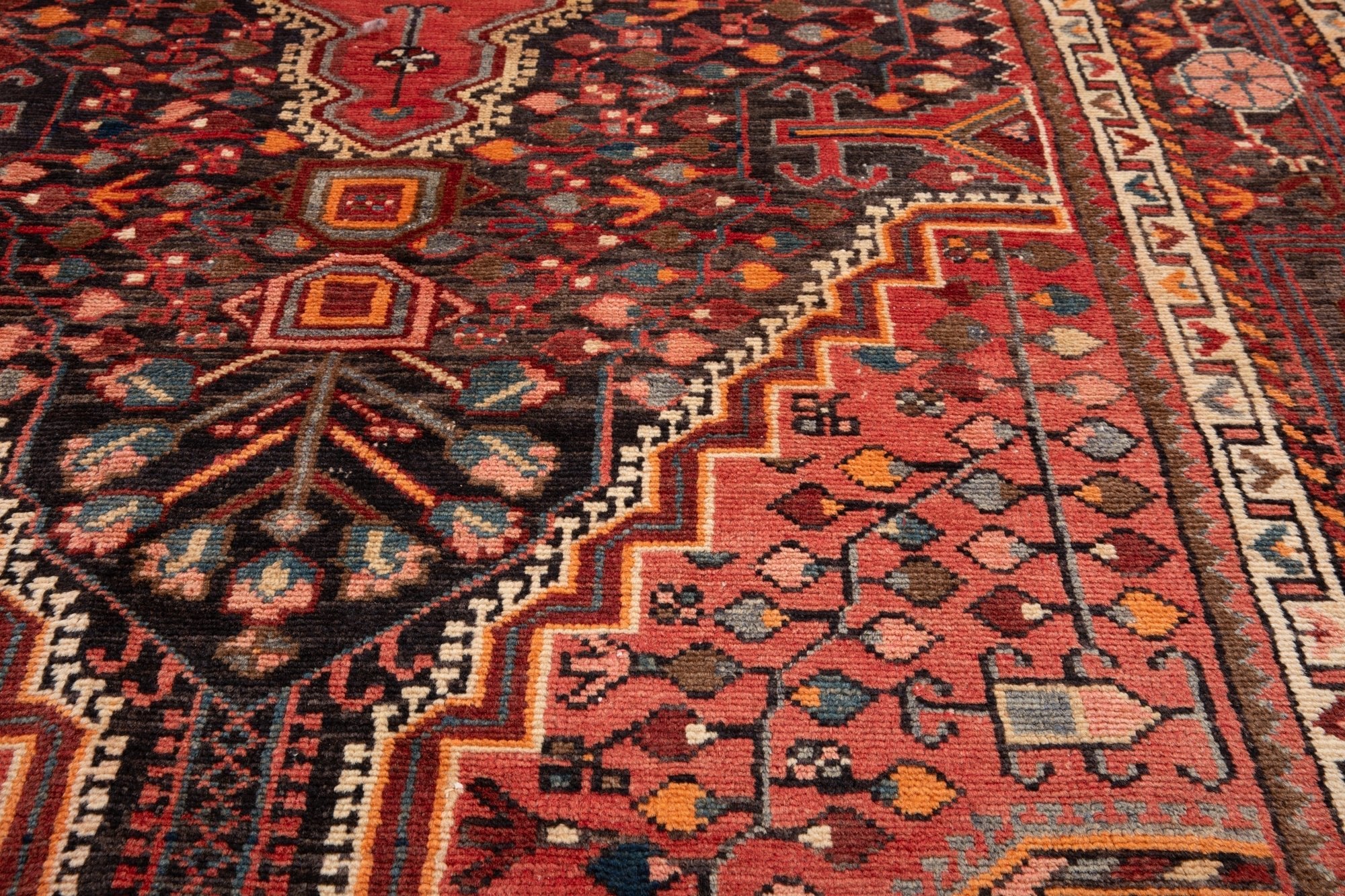 Hand-Knotted Vintage Wool Area Rug – 11' 8" x 5' 1" (355 × 154 cm - Yasi & Fara