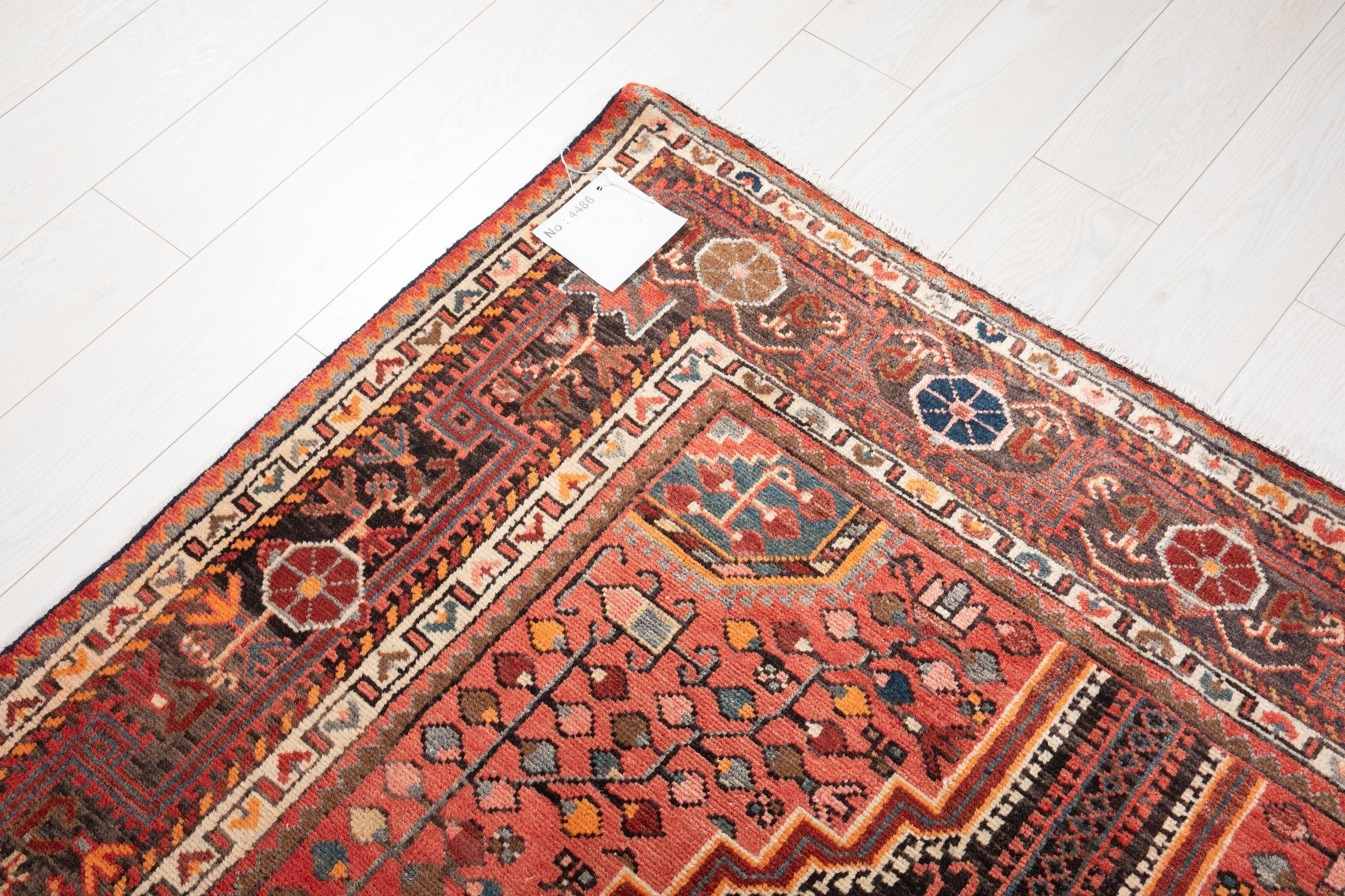 Hand-Knotted Vintage Wool Area Rug – 11' 8" x 5' 1" (355 × 154 cm - Yasi & Fara