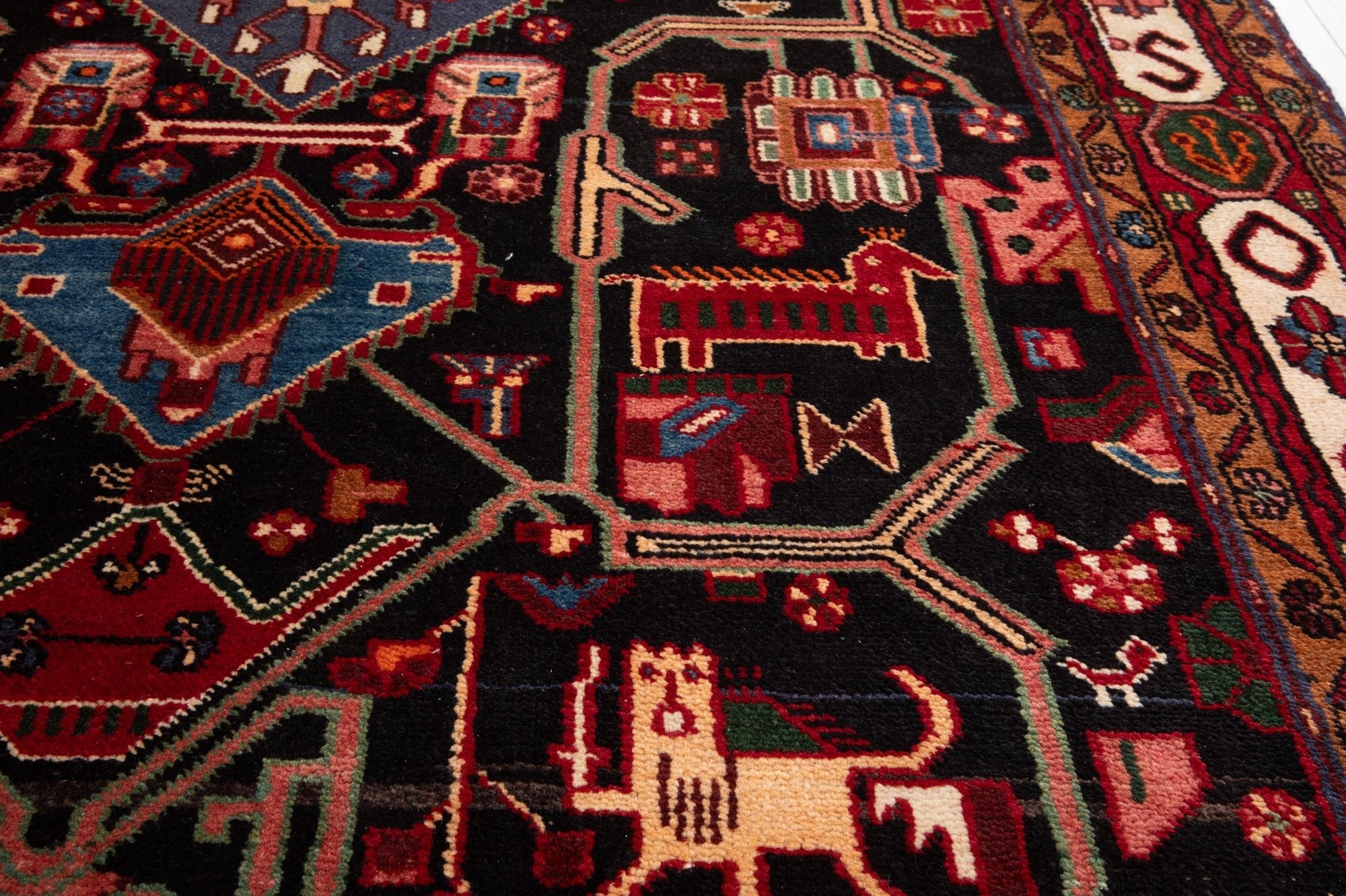 Hand-Knotted Vintage Wool Area Rug – 10' 4" x 5' 3" (315 × 160 cm) - Yasi & Fara