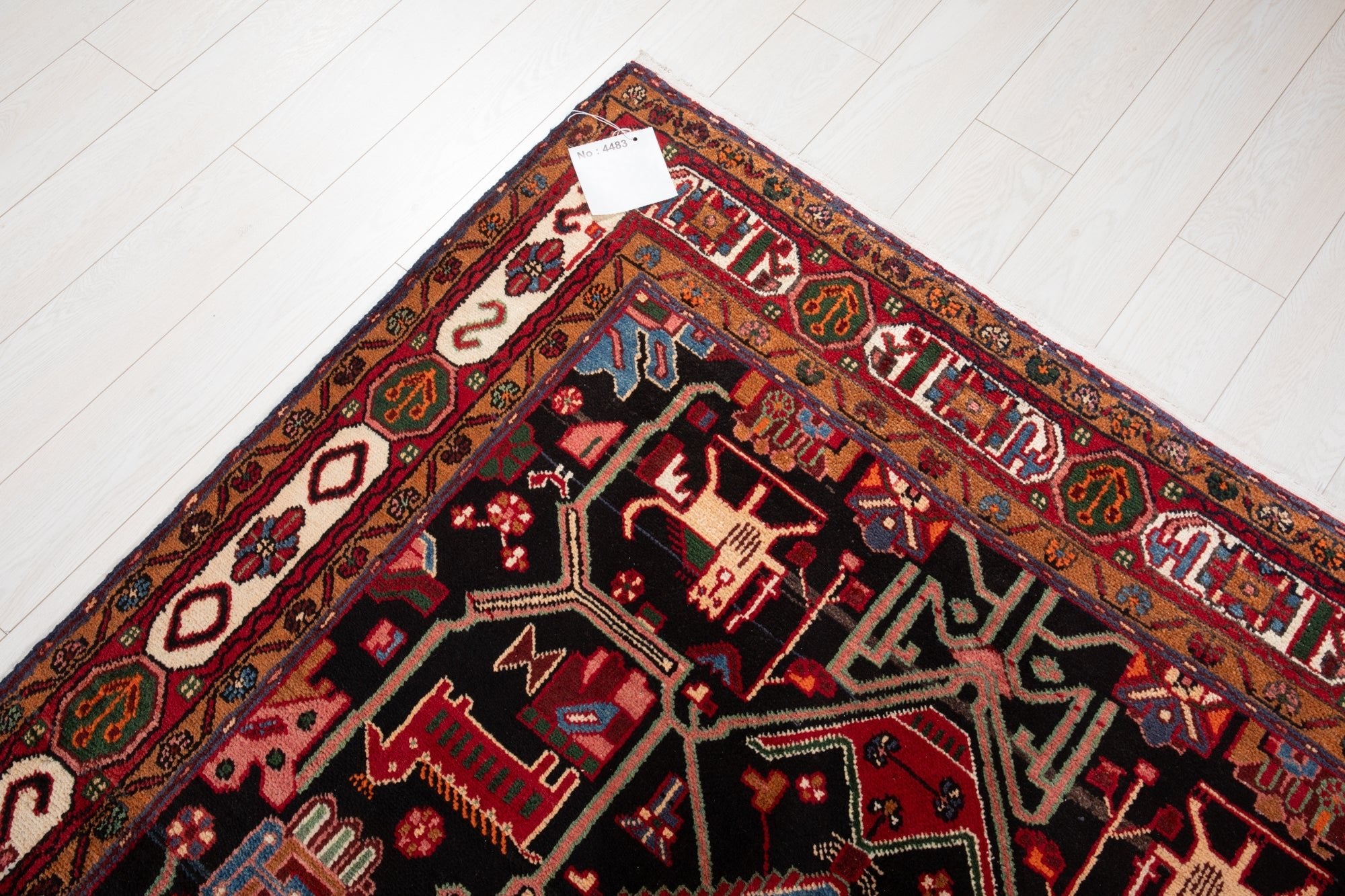 Hand-Knotted Vintage Wool Area Rug – 10' 4" x 5' 3" (315 × 160 cm) - Yasi & Fara