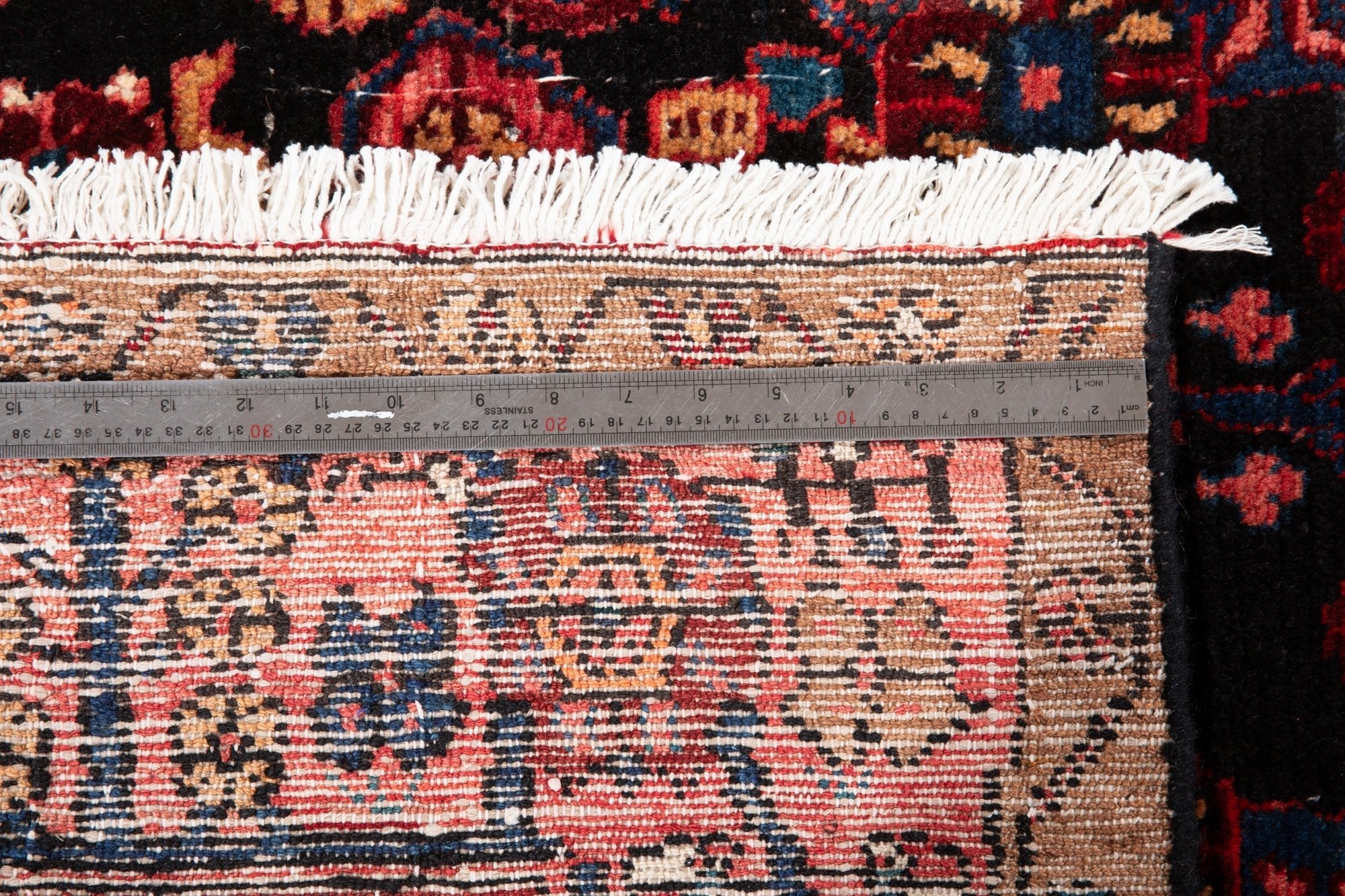 Hand-Knotted Vintage Wool Area Rug – 9' 8" x 4' 9" (296 × 146 cm) - Yasi & Fara