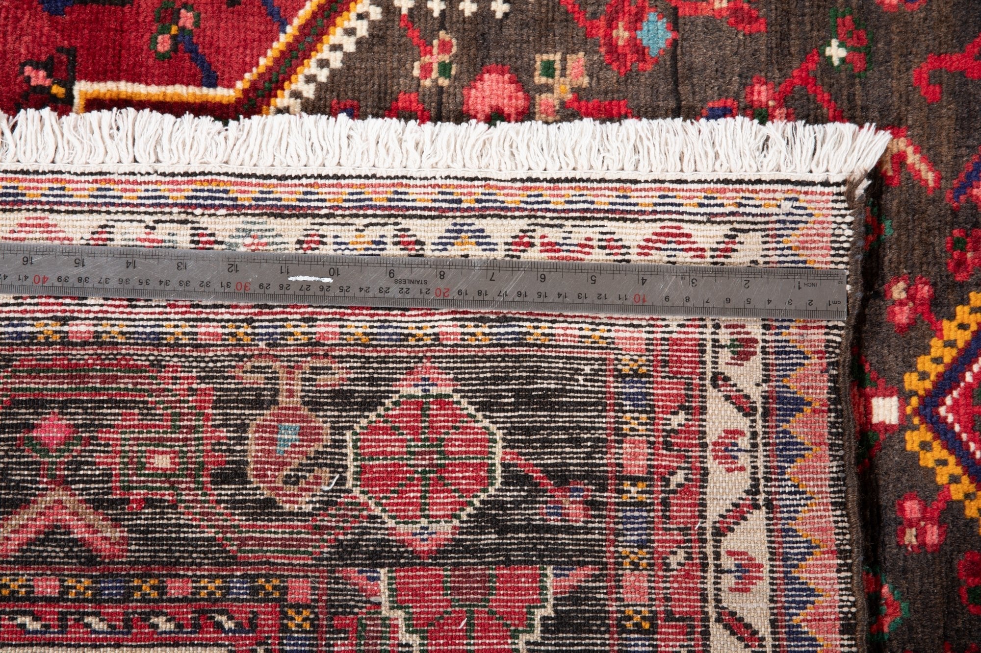 Hand-Knotted Vintage Wool Area Rug – 10' 6" x 5' 5" (320 × 164 cm) - Yasi & Fara
