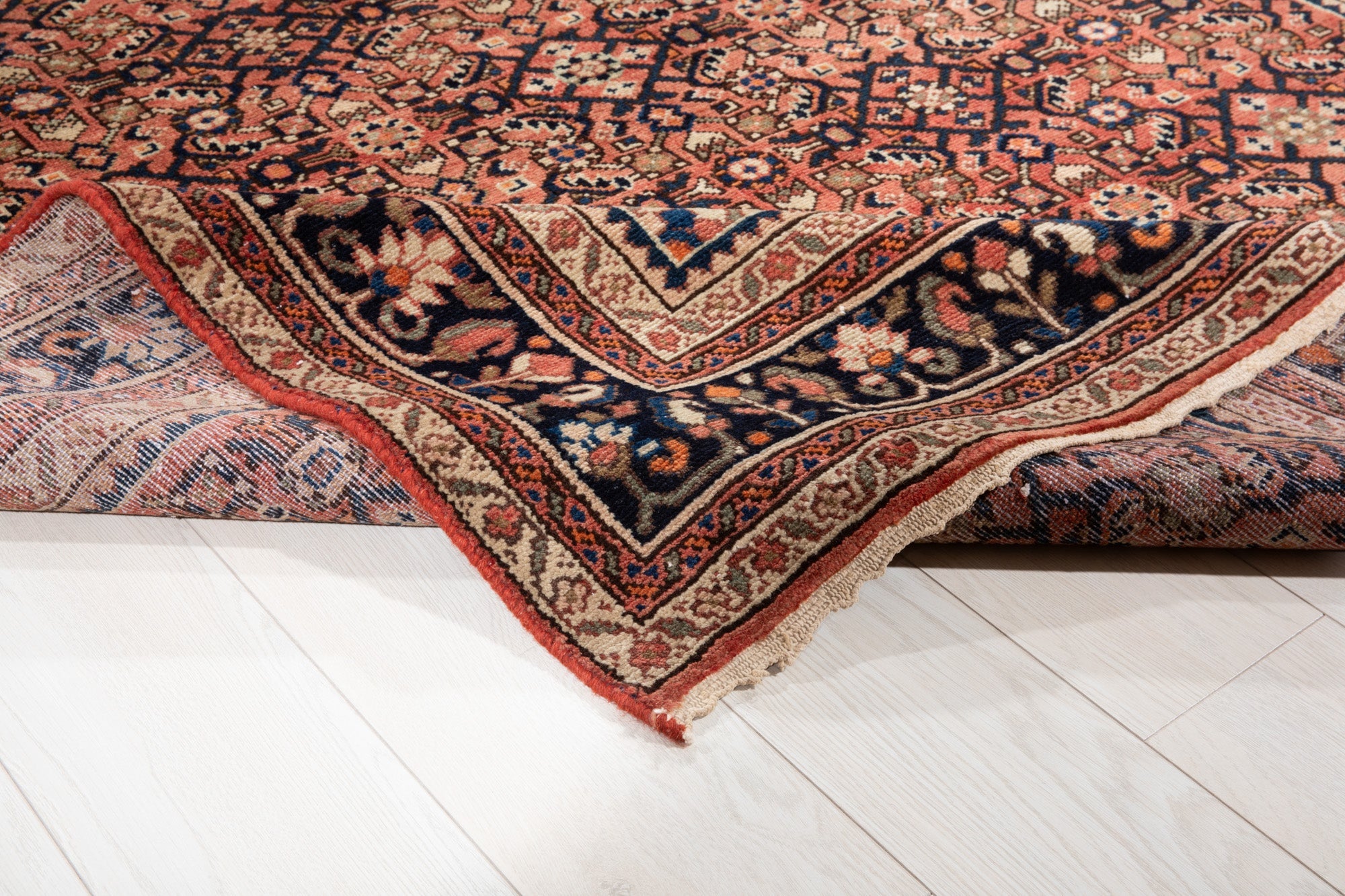 Hand-Knotted Vintage Wool Area Rug – 9' 10" x 5' 4" (300 x 162 cm) - Yasi & Fara