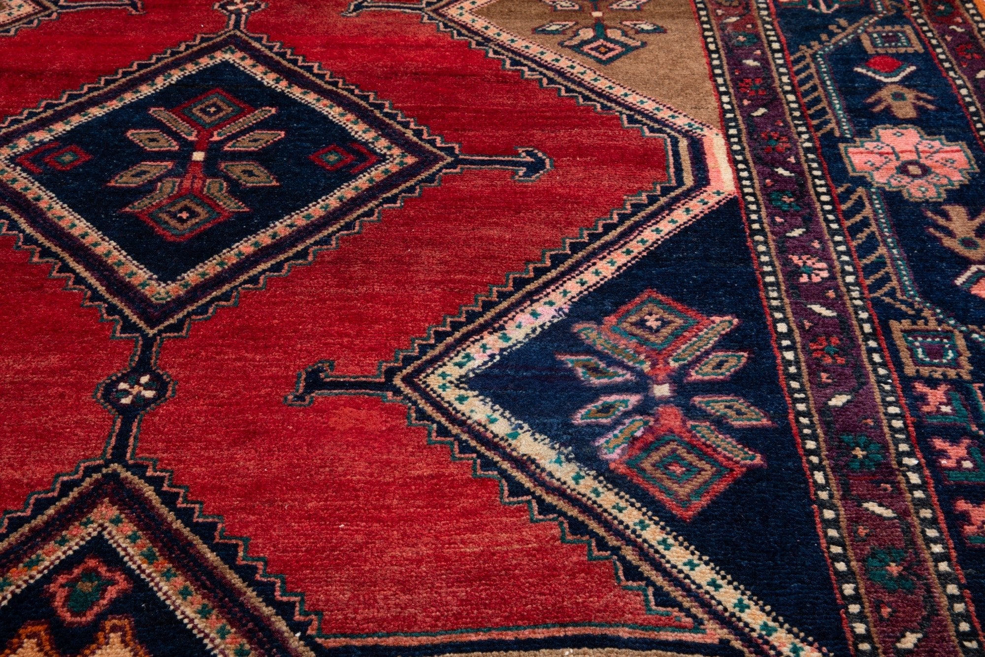 Hand-Knotted Vintage Wool Area Rug – 10' 5" x 5' 3" (317 x 159 cm) - Yasi & Fara