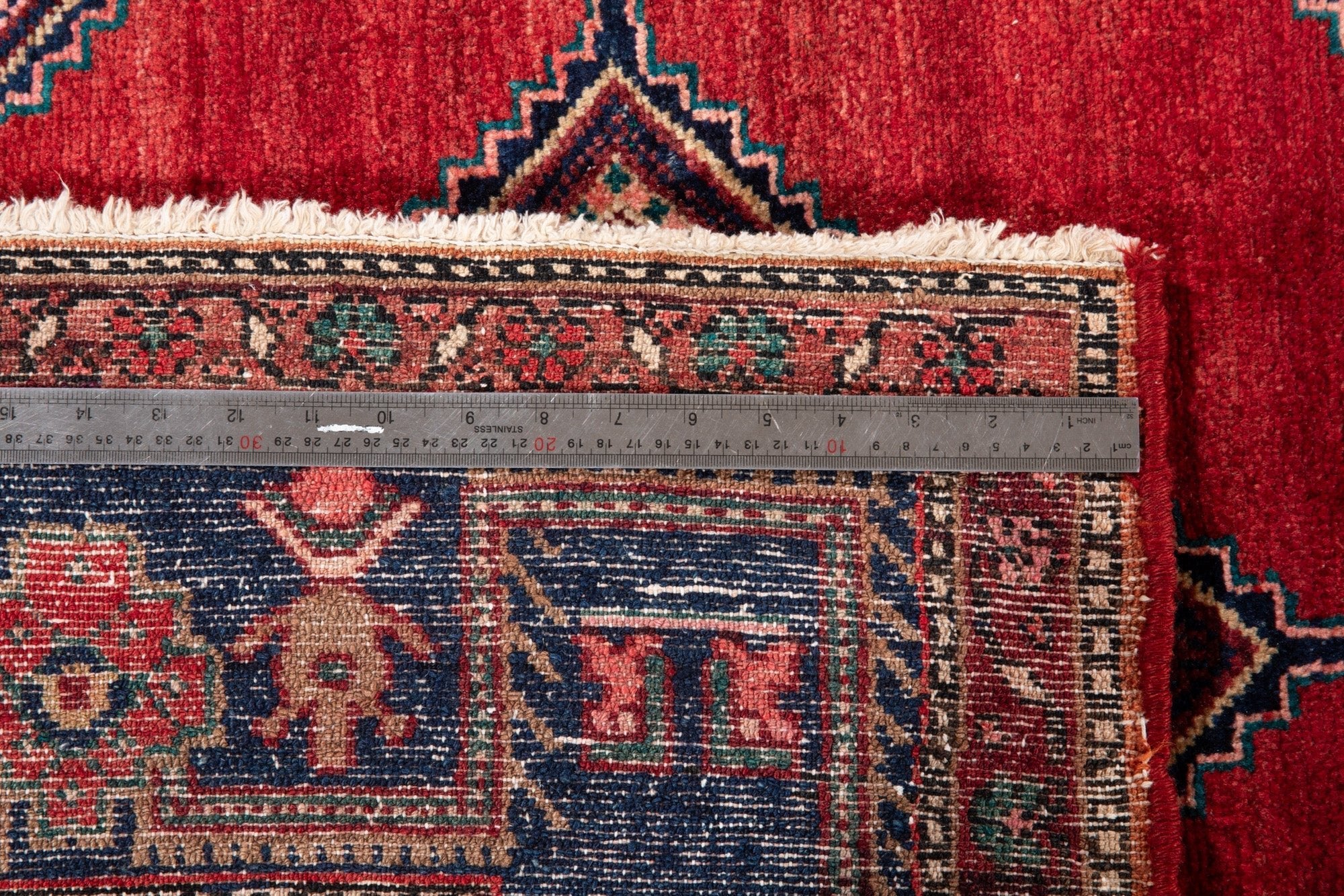 Hand-Knotted Vintage Wool Area Rug – 10' 5" x 5' 3" (317 x 159 cm) - Yasi & Fara