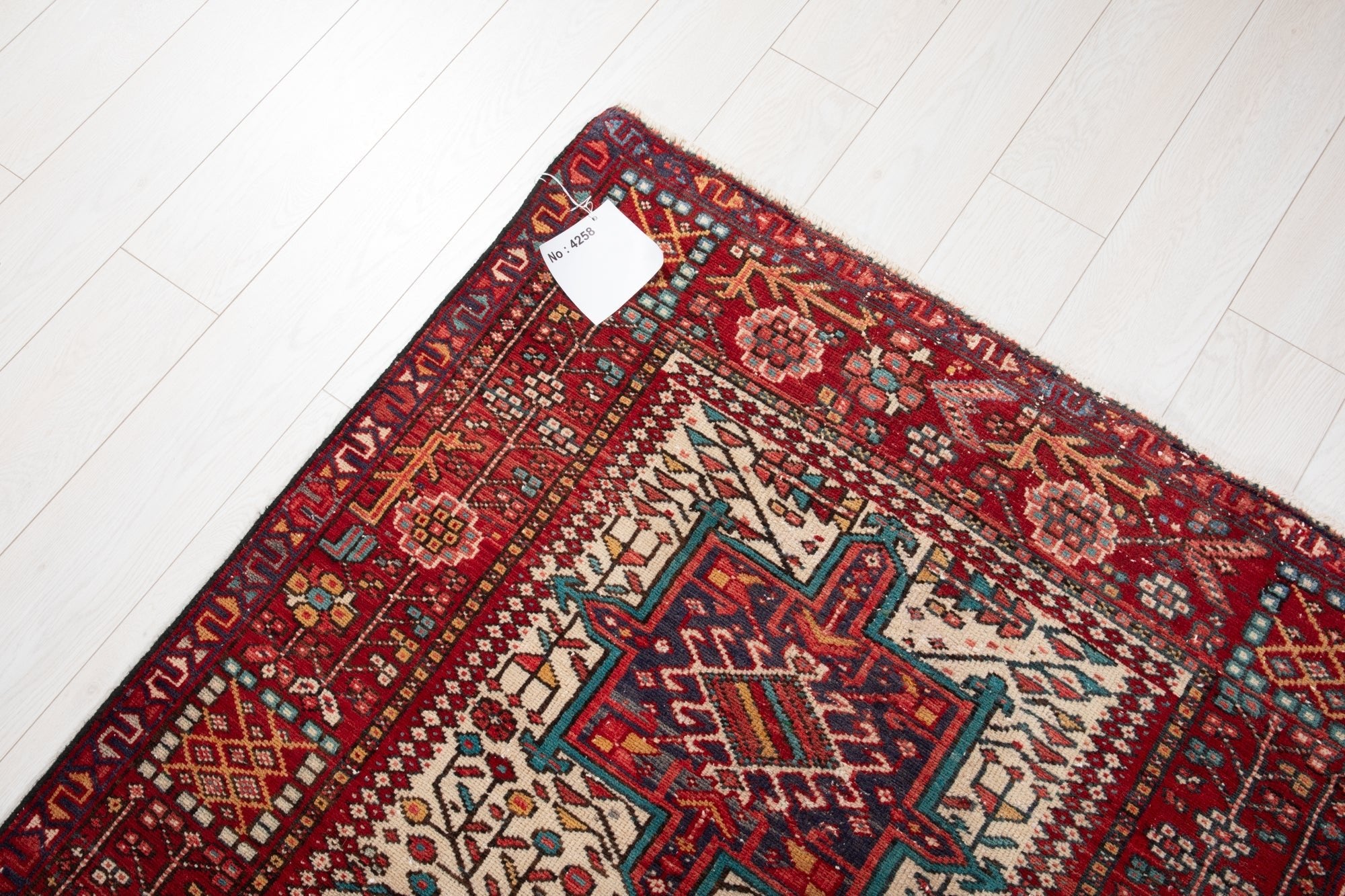 Hand-Knotted Vintage Wool Runner Rug – 11' 2" x 3' 6" (340 × 106 cm) - Yasi & Fara