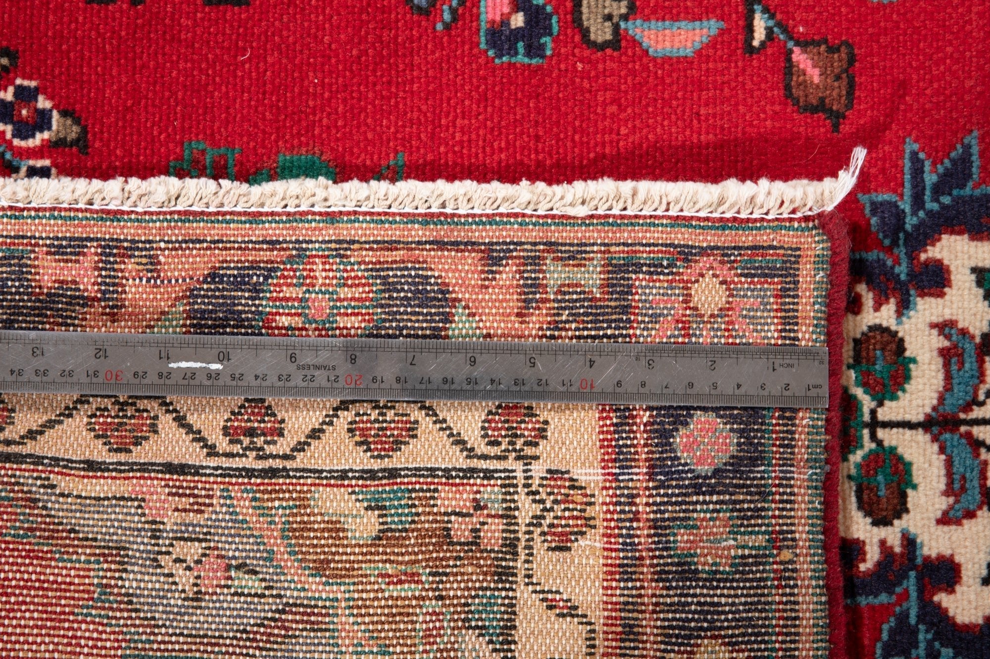 Hand-Knotted Vintage Wool Runner Rug – 9' 9" x 3' 4" (298 × 102 cm) - Yasi & Fara