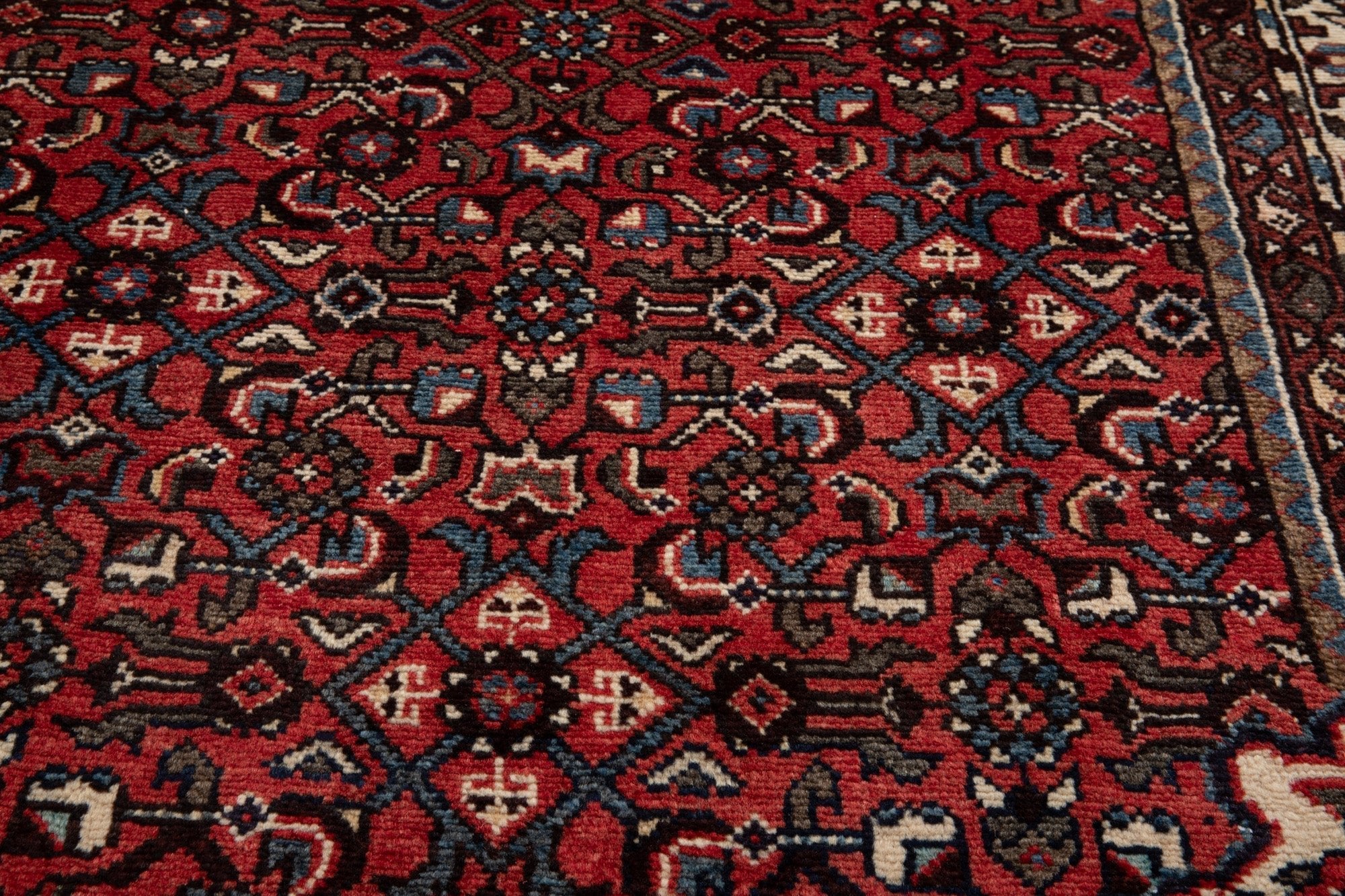 Hand-Knotted Vintage Wool Runner Rug – 11' 1" x 3' 7" (339 × 110 cm) - Yasi & Fara