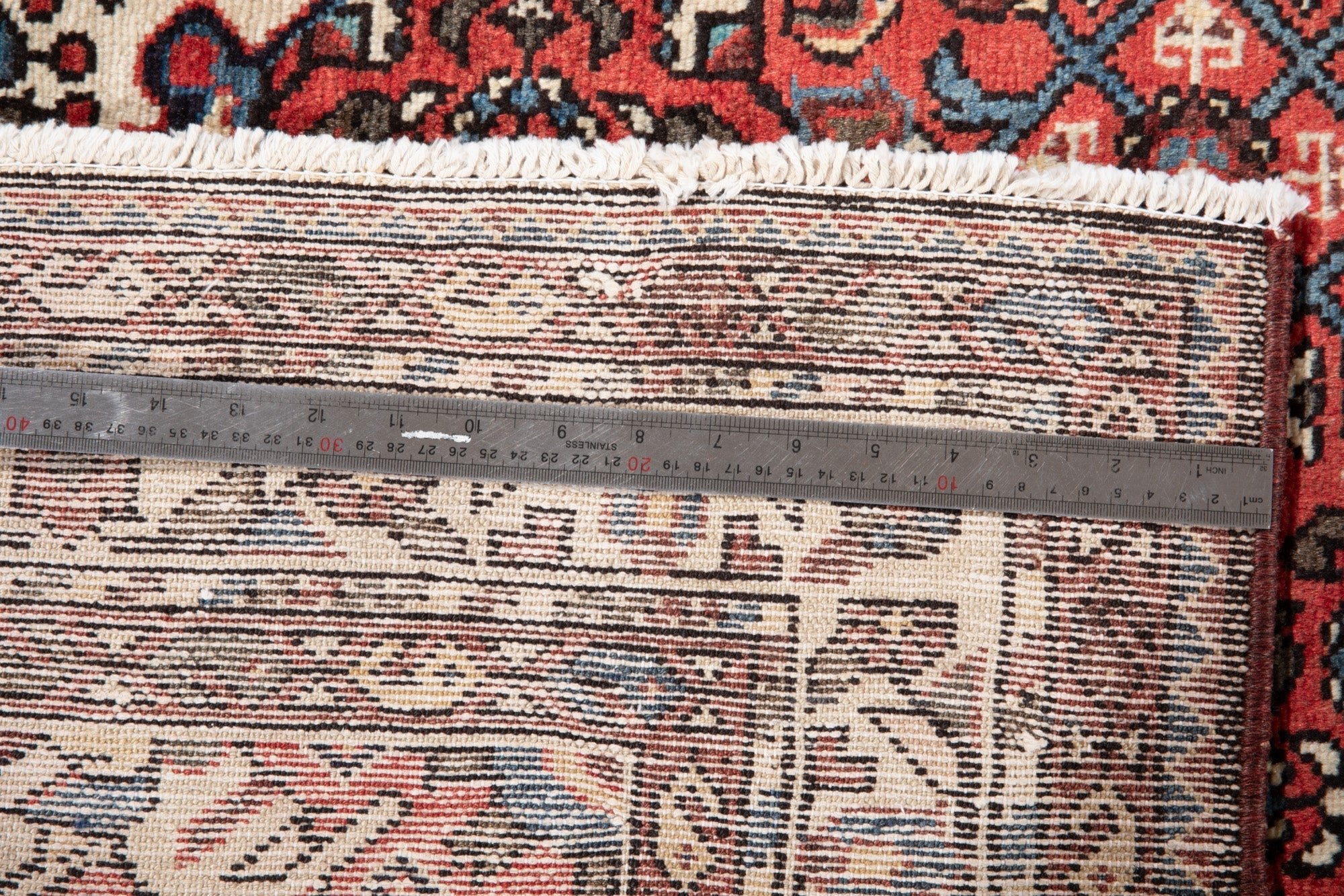 Hand-Knotted Vintage Wool Runner Rug – 11' 1" x 3' 7" (339 × 110 cm) - Yasi & Fara