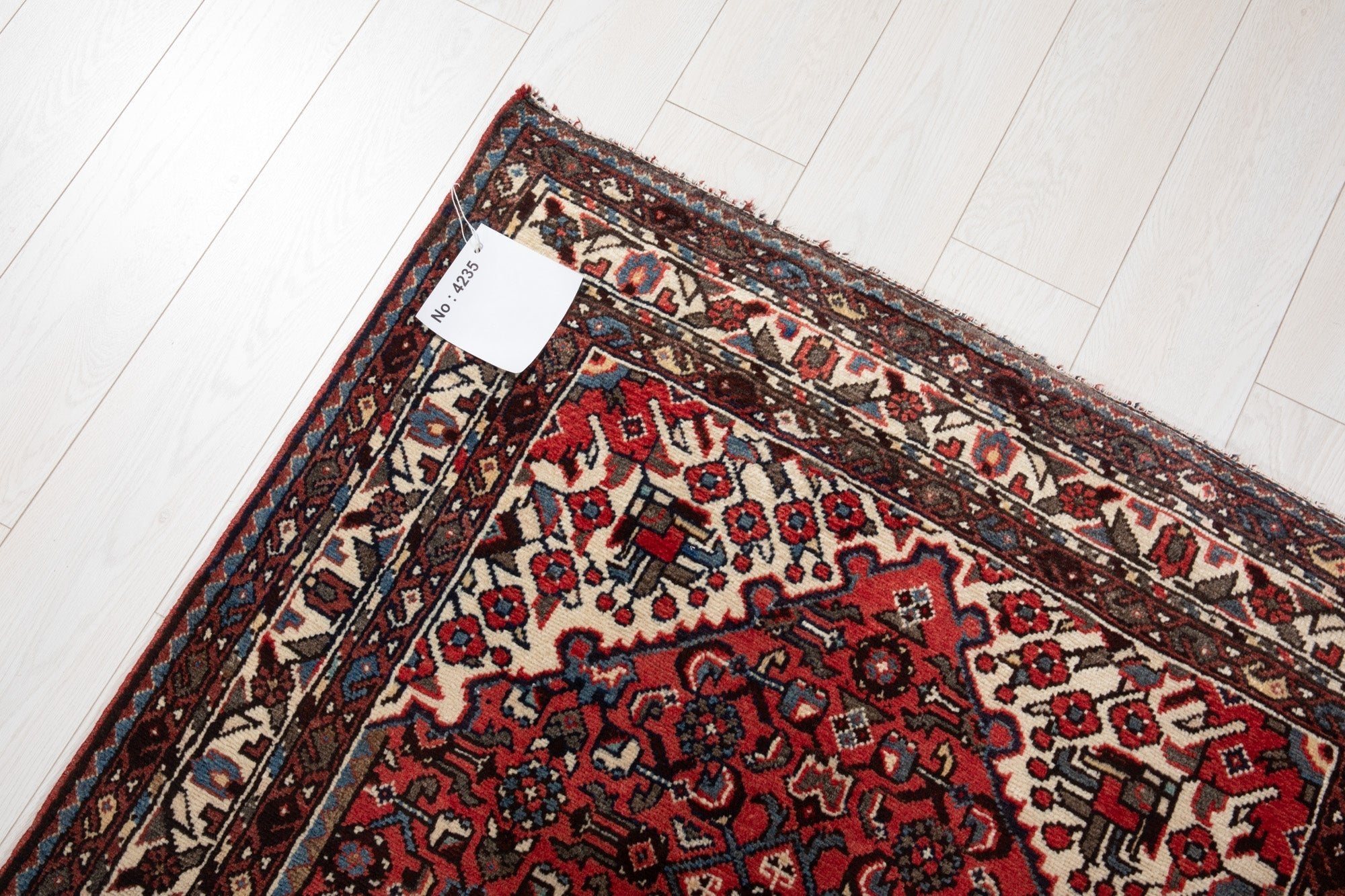 Hand-Knotted Vintage Wool Runner Rug – 11' 1" x 3' 7" (339 × 110 cm) - Yasi & Fara