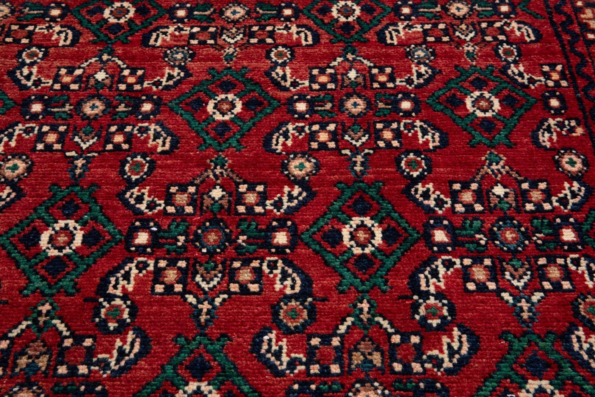 Hand-Knotted Vintage Wool Runner Rug – 12' 10" x 3' 3" (391 × 99 cm) - Yasi & Fara
